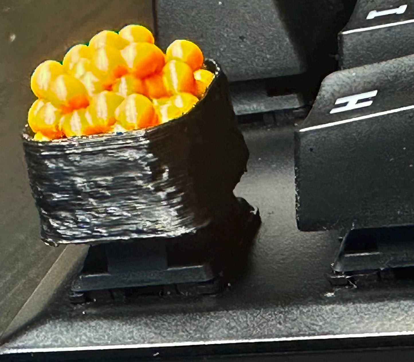 Salmon Roe / Nigiri - Sushi - Food - Artisan Mechanical Keyboard Keycap - Cherry MX Switch