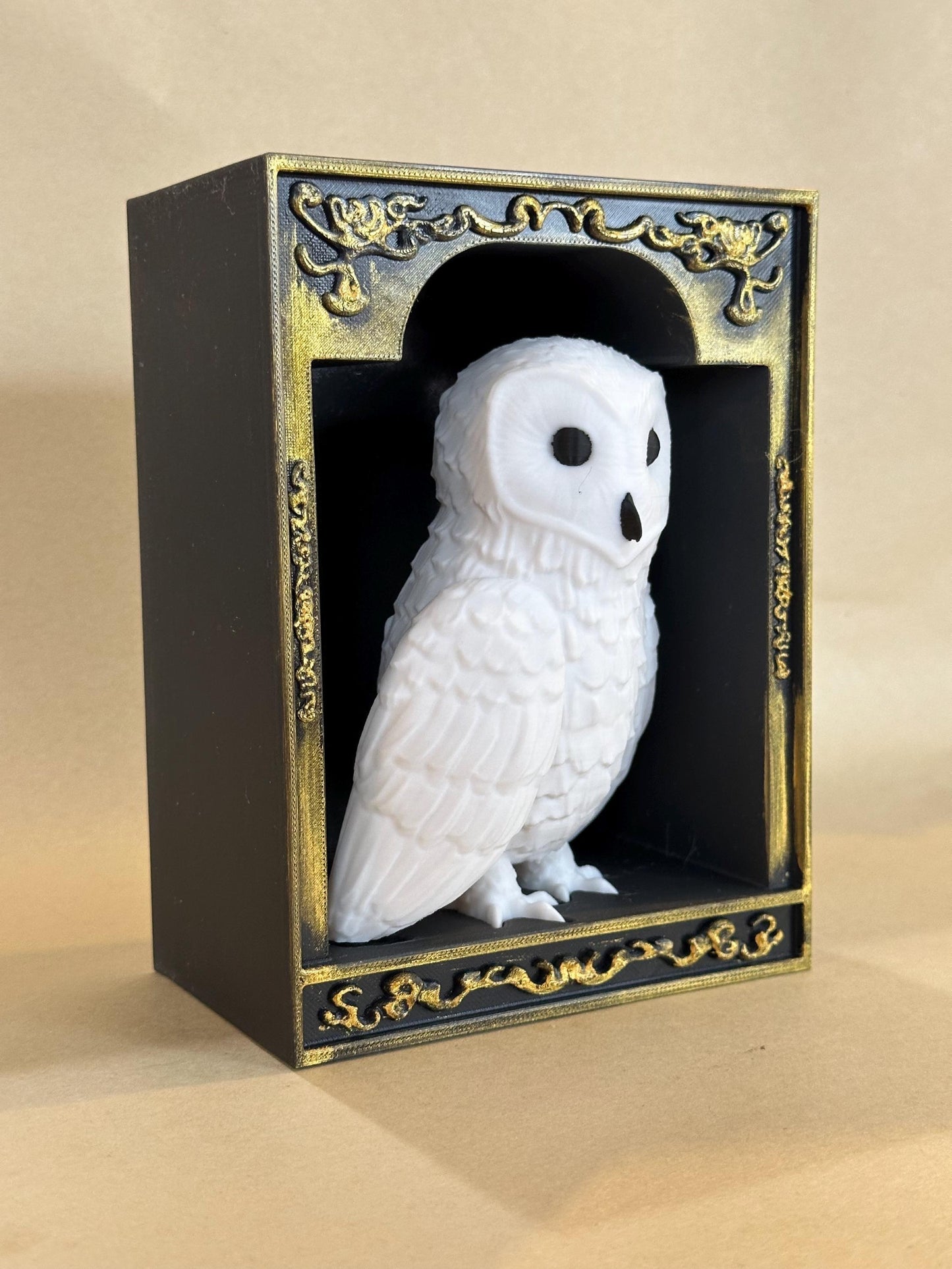 Snowy Owl Hedwig inspired 3D Book Nook