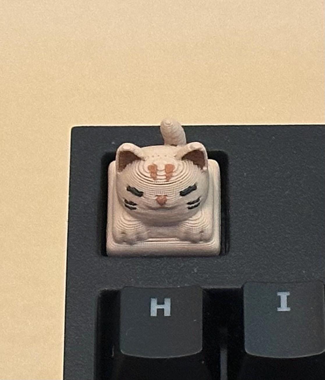 Brown cat - Artisan Mechanical Keyboard Keycap - Cherry MX Switch