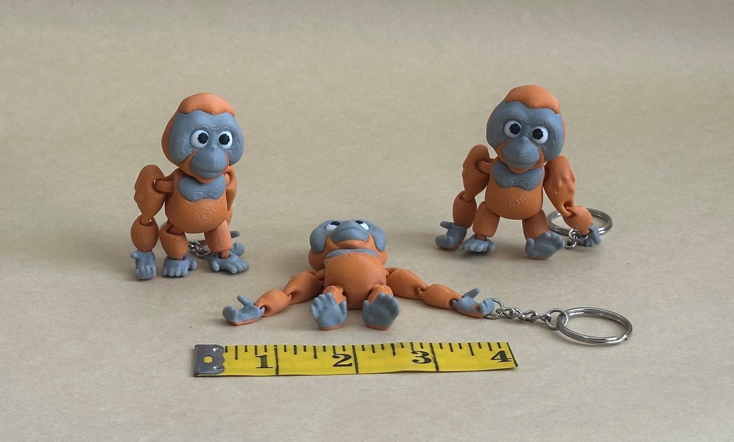 Optimistic Orangutan - Articulated Flexi Keychain