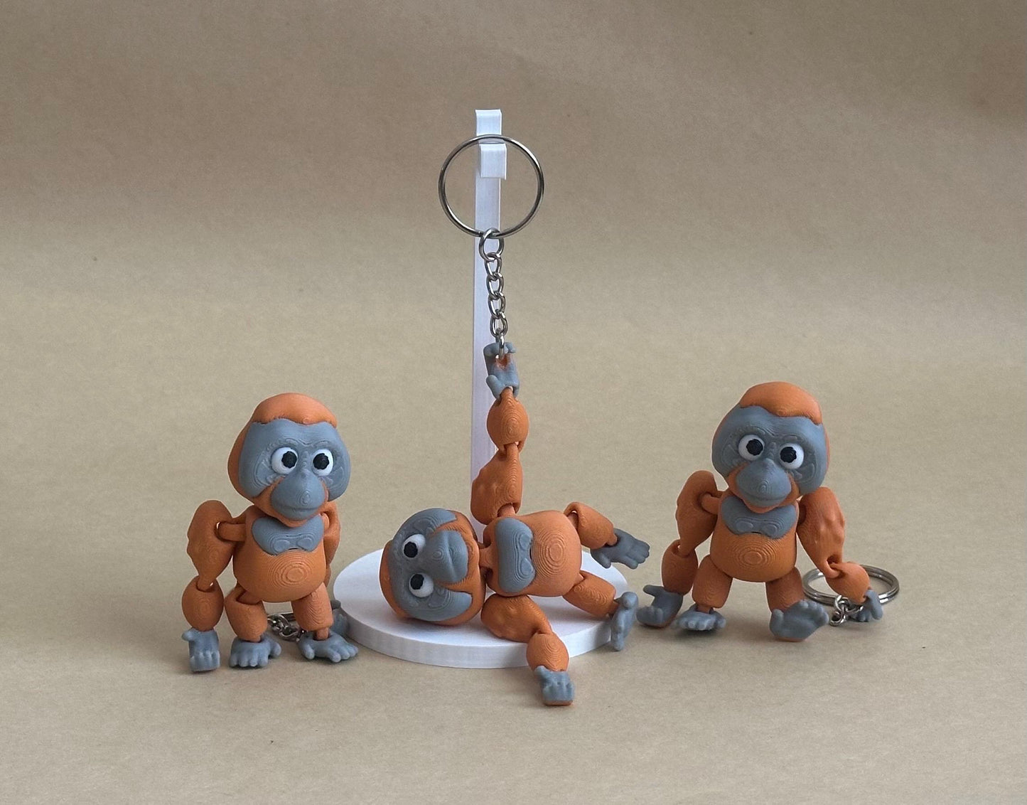 Optimistic Orangutan - Articulated Flexi Keychain