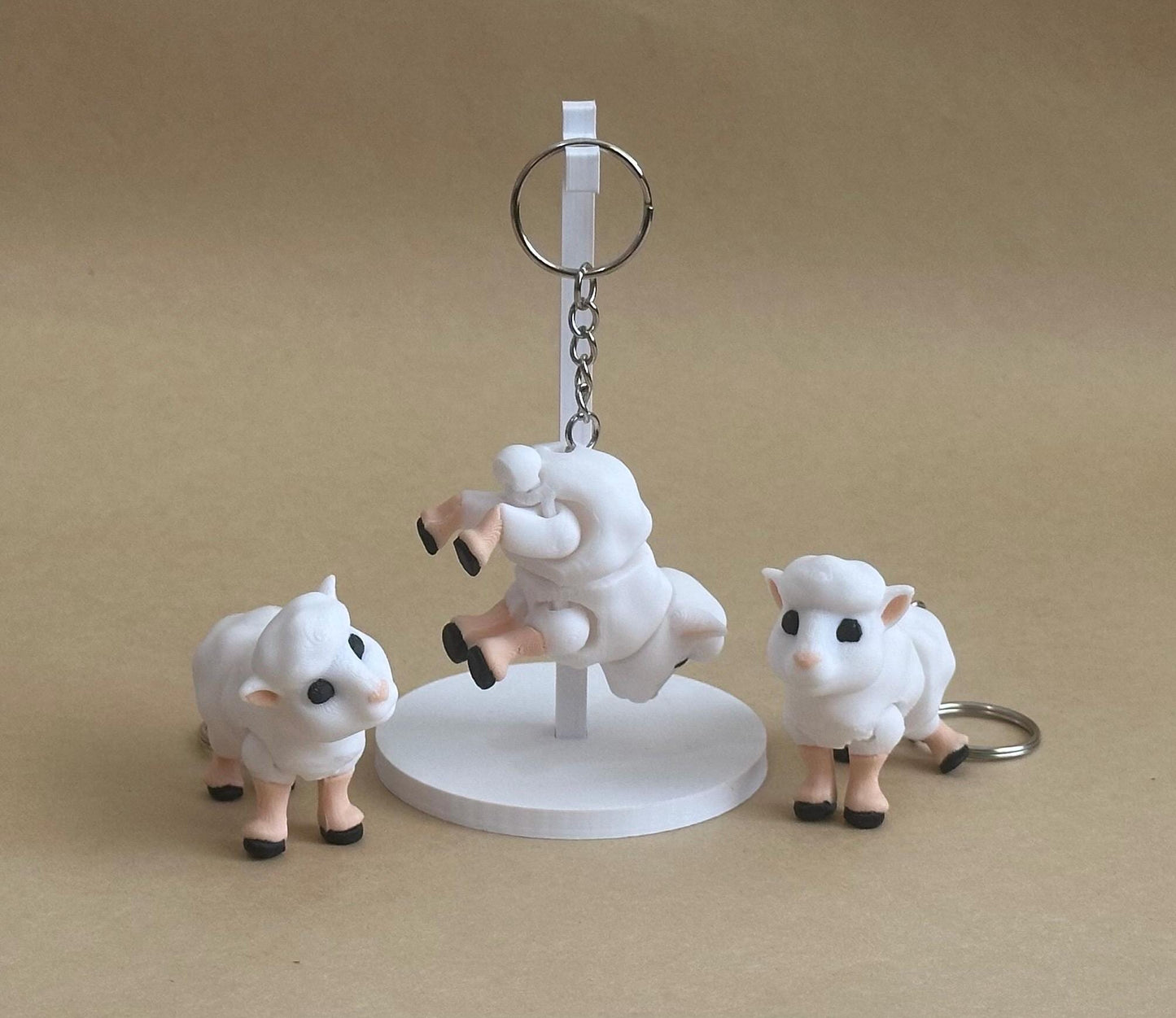 Shy Sheep - Articulated Flexi Keychain