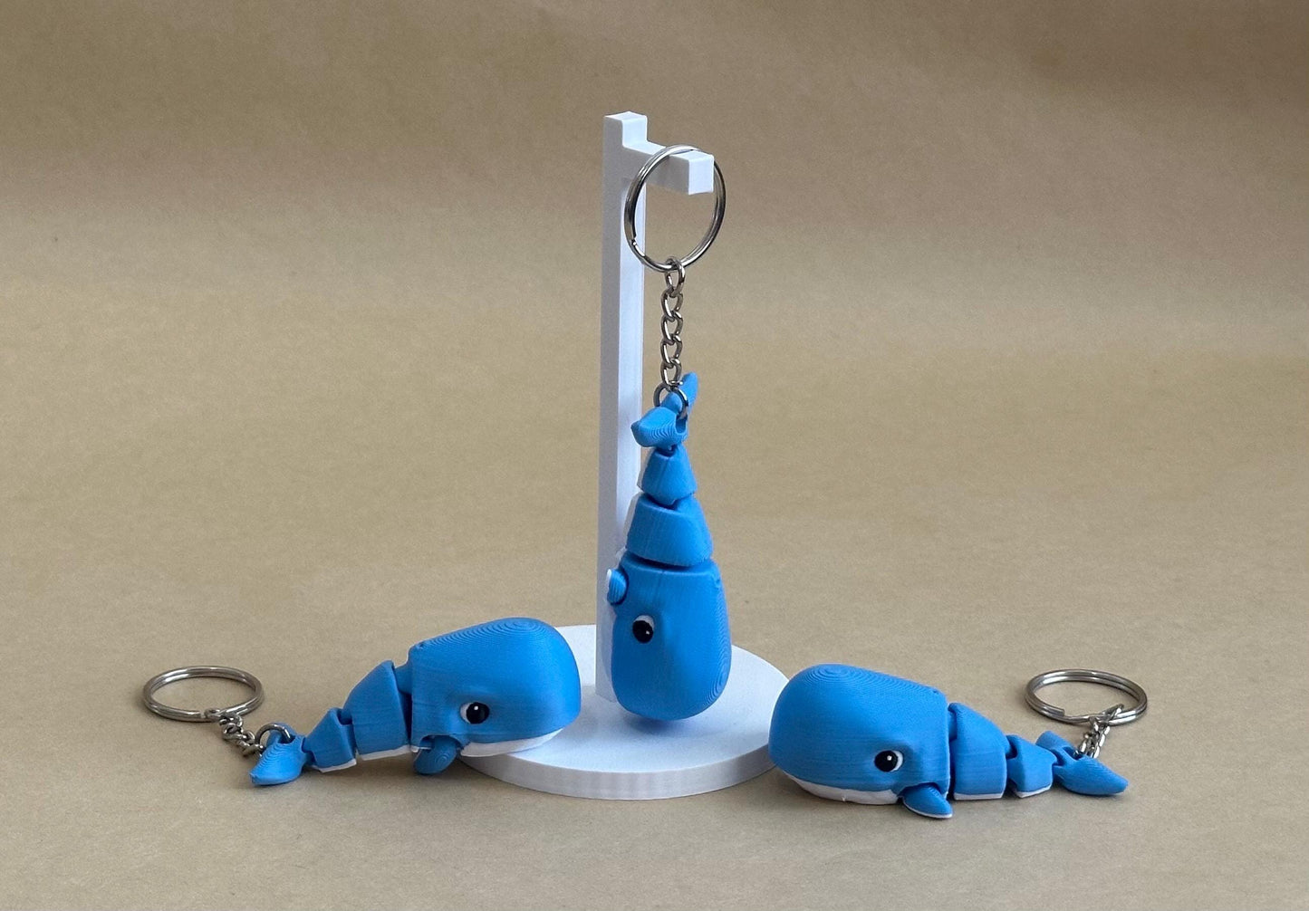 Wiggly Whale - Articulated Flexi Keychain