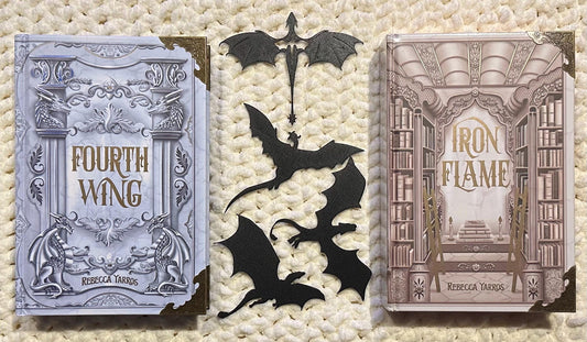 Dragon Bookmarks - 4 Pack - Iron Flame/Fourth Wing inspired
