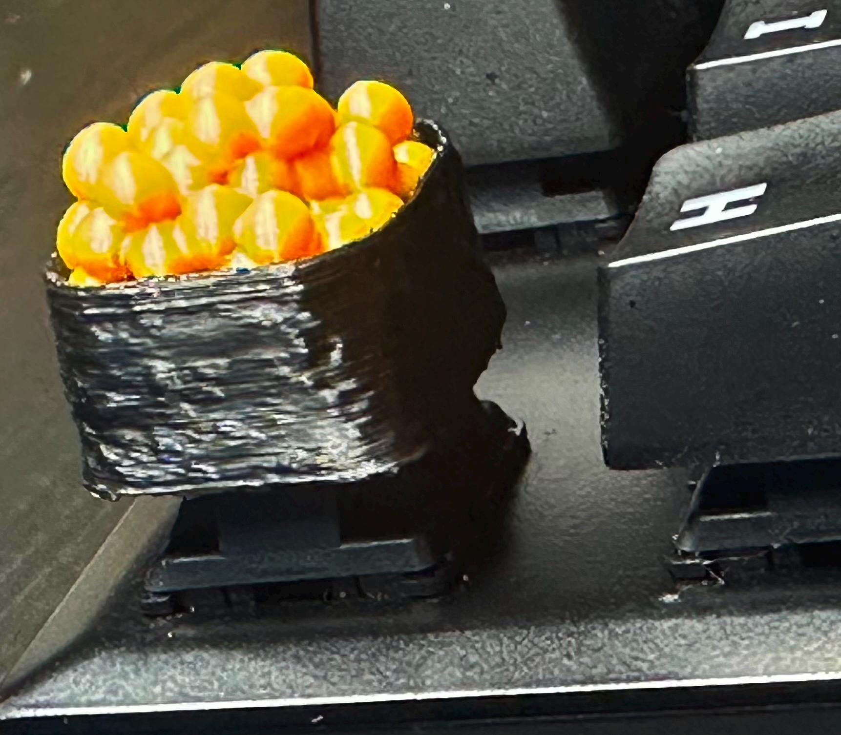 Salmon Roe / Nigiri - Sushi - Food - Artisan Mechanical Keyboard Keycap - Cherry MX Switch