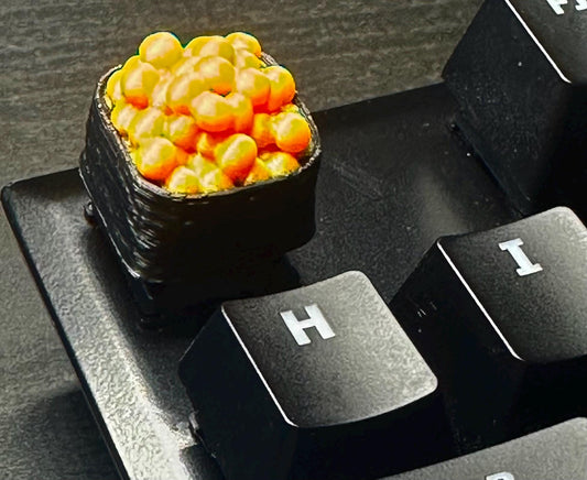 Salmon Roe / Nigiri - Sushi - Food - Artisan Mechanical Keyboard Keycap - Cherry MX Switch