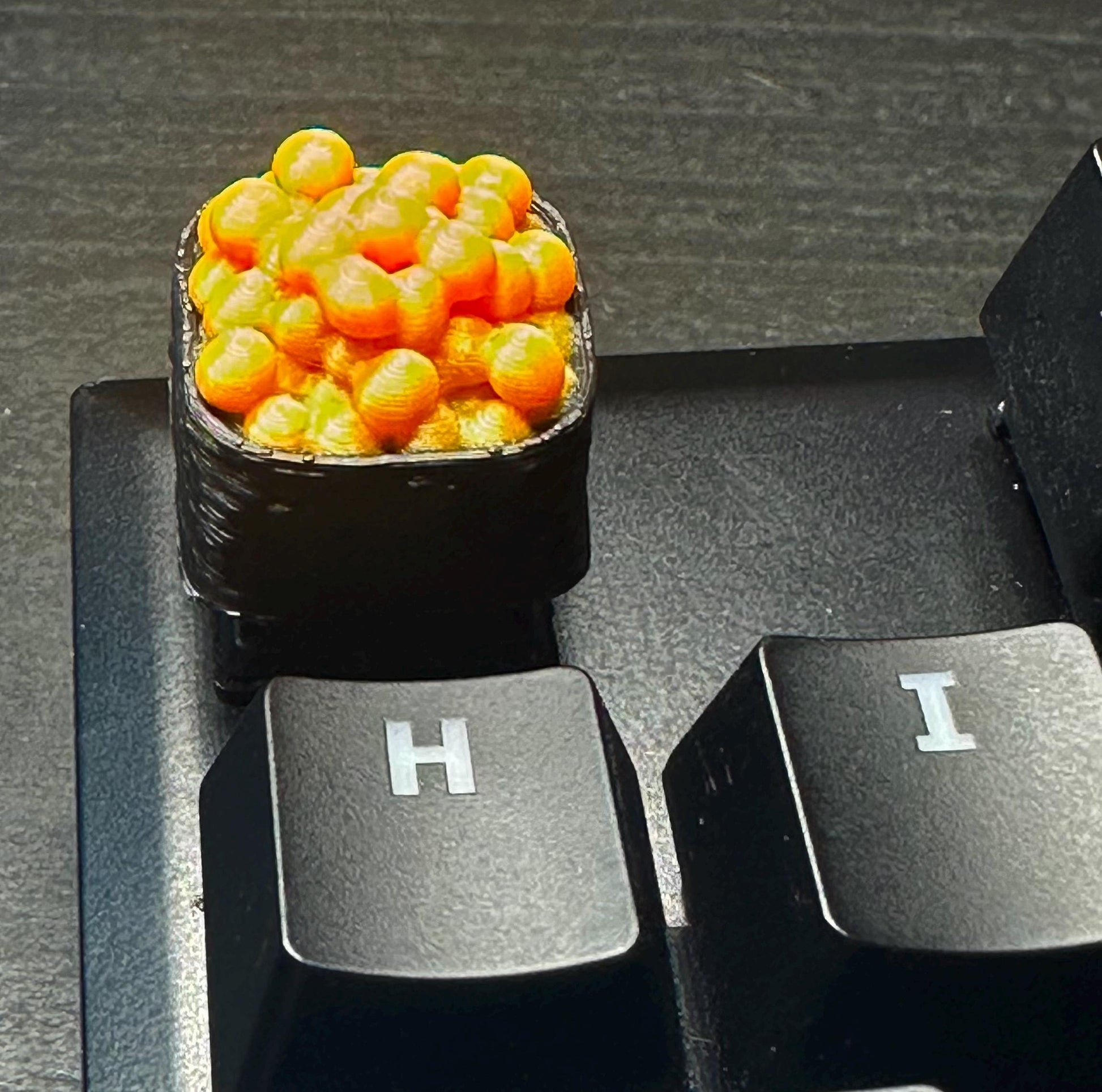 Salmon Roe / Nigiri - Sushi - Food - Artisan Mechanical Keyboard Keycap - Cherry MX Switch
