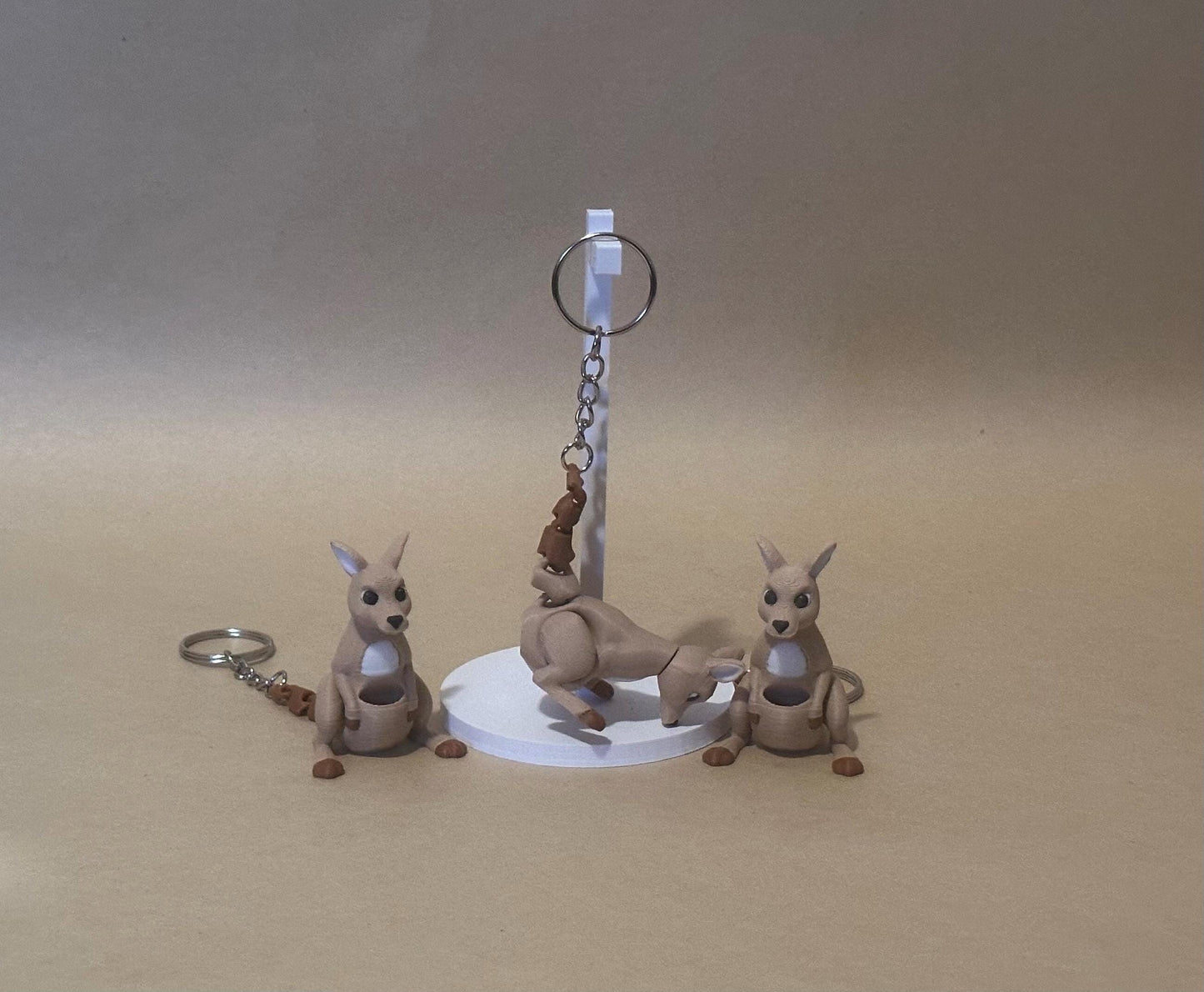Kicking Kangaroo - Articulated Flexi moving keychain