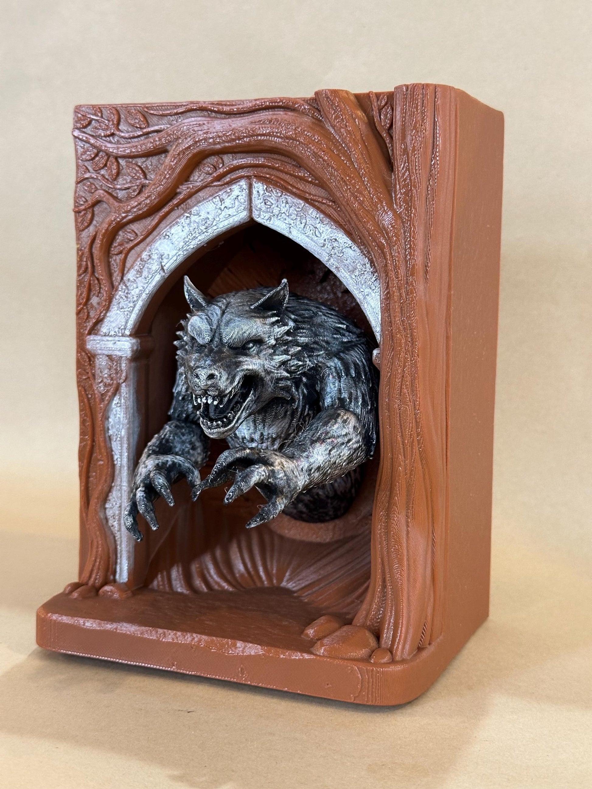 Werewolf Lupin inspired 3D Book Nook