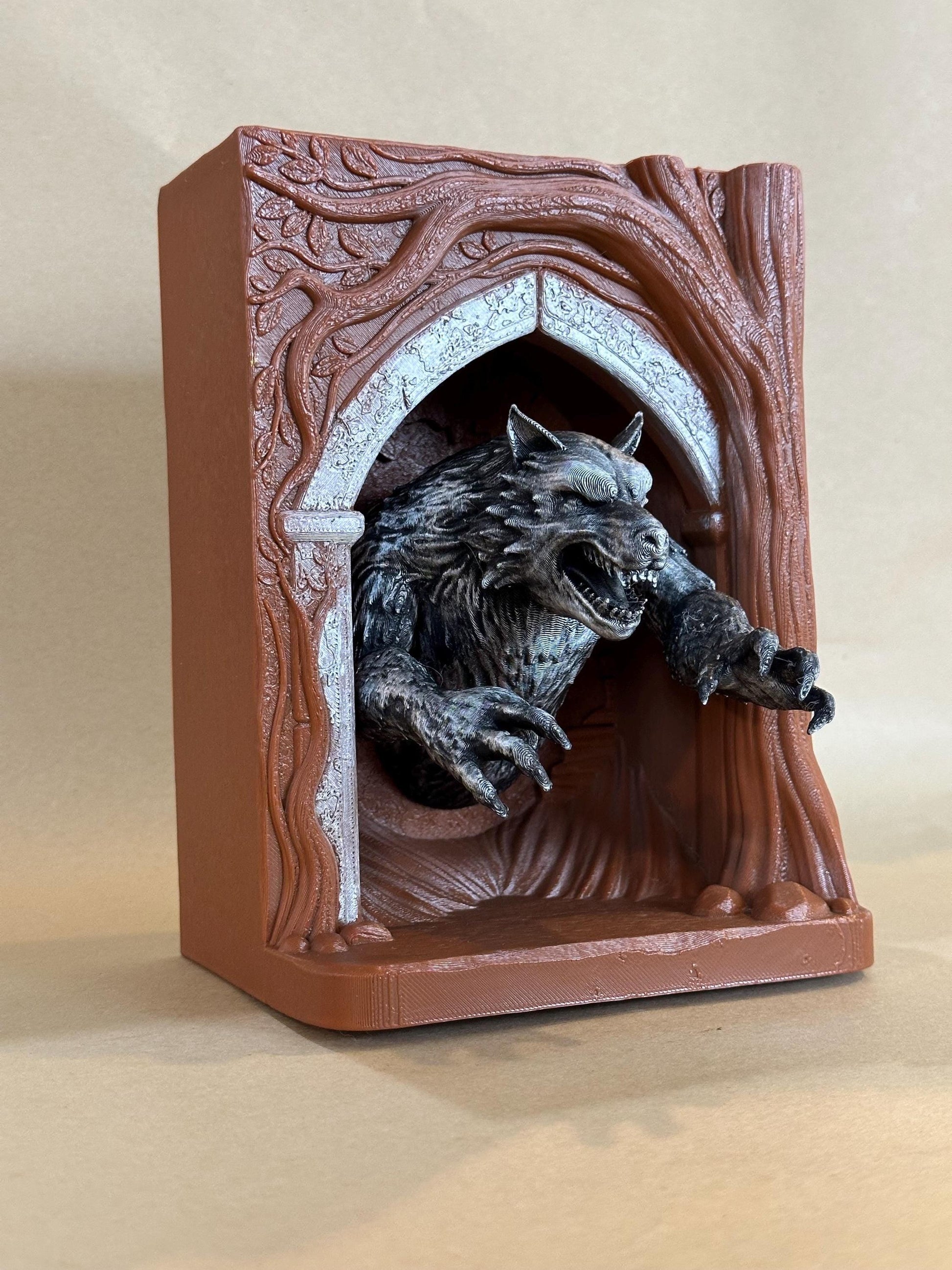 Werewolf Lupin inspired 3D Book Nook