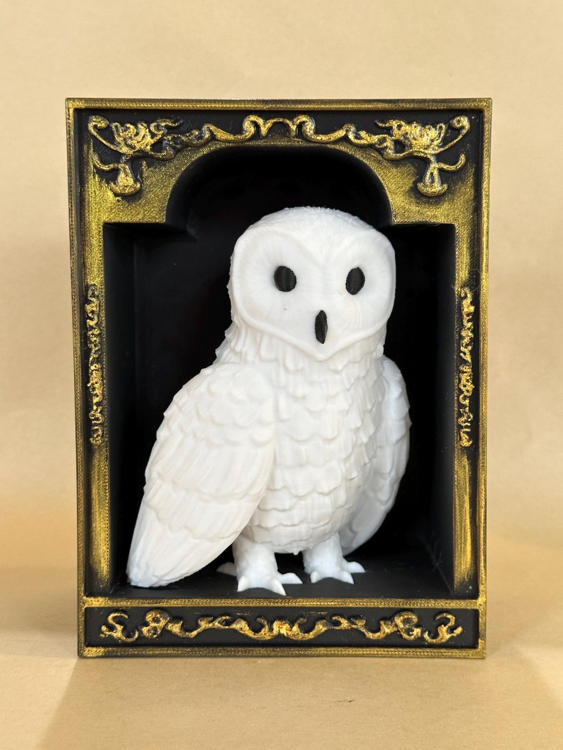 Snowy Owl Hedwig inspired 3D Book Nook