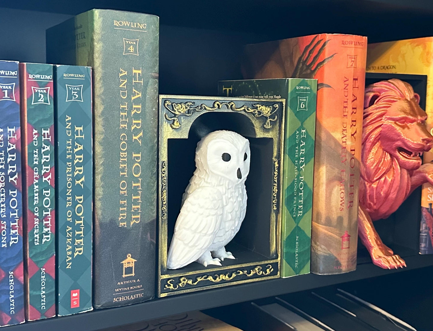 Snowy Owl Hedwig inspired 3D Book Nook