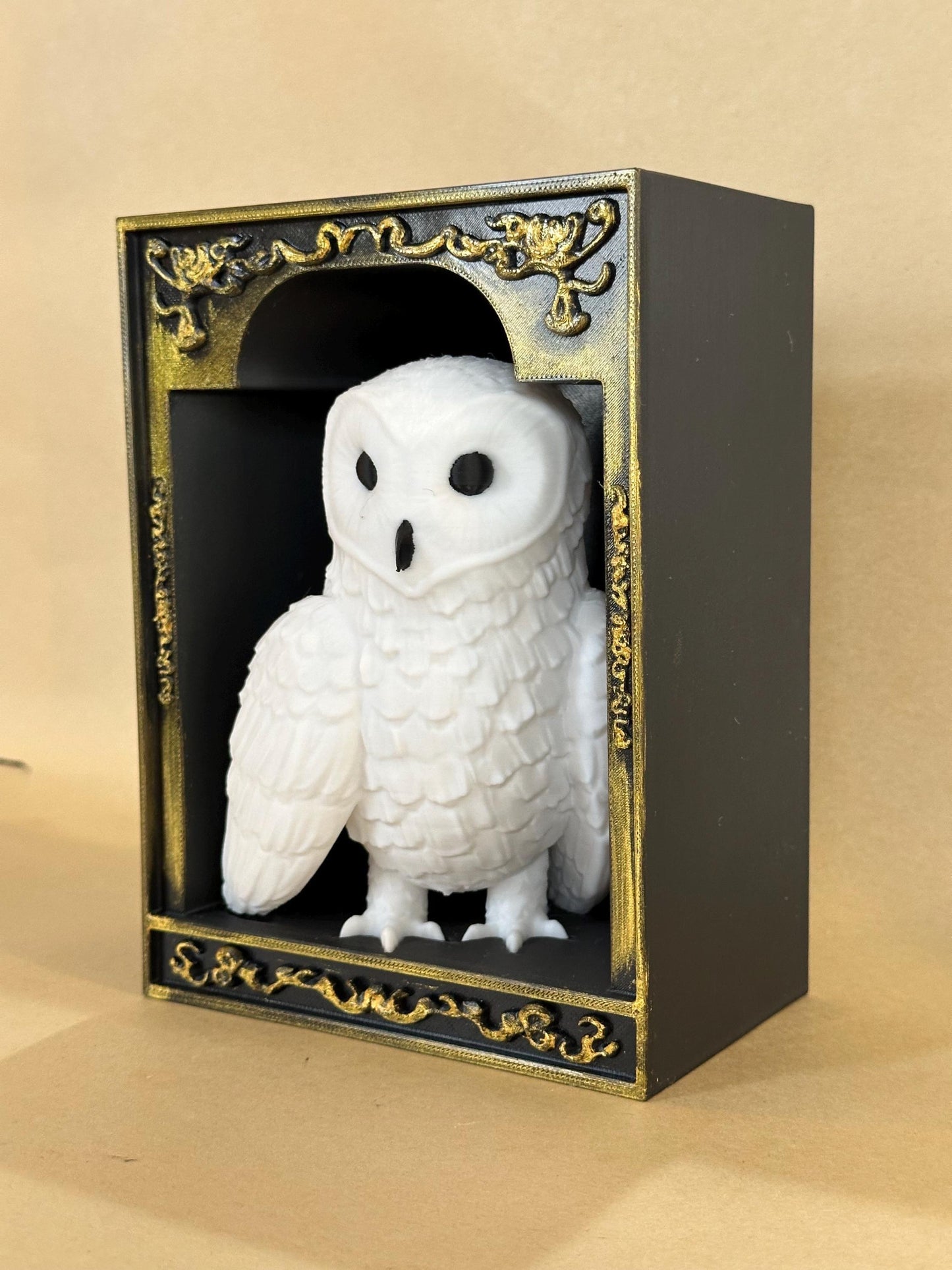 Snowy Owl Hedwig inspired 3D Book Nook