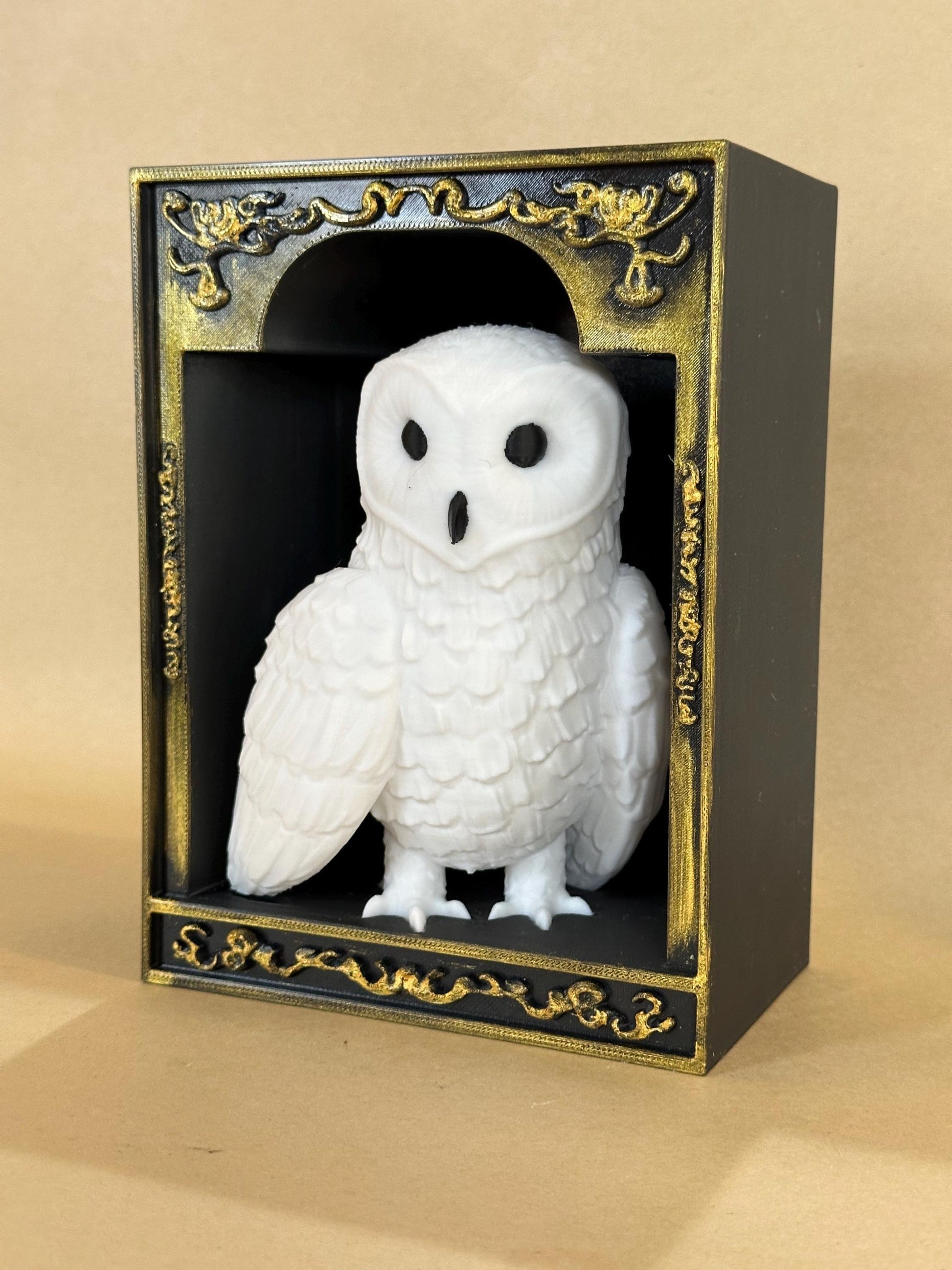 Snowy Owl Hedwig inspired 3D Book Nook