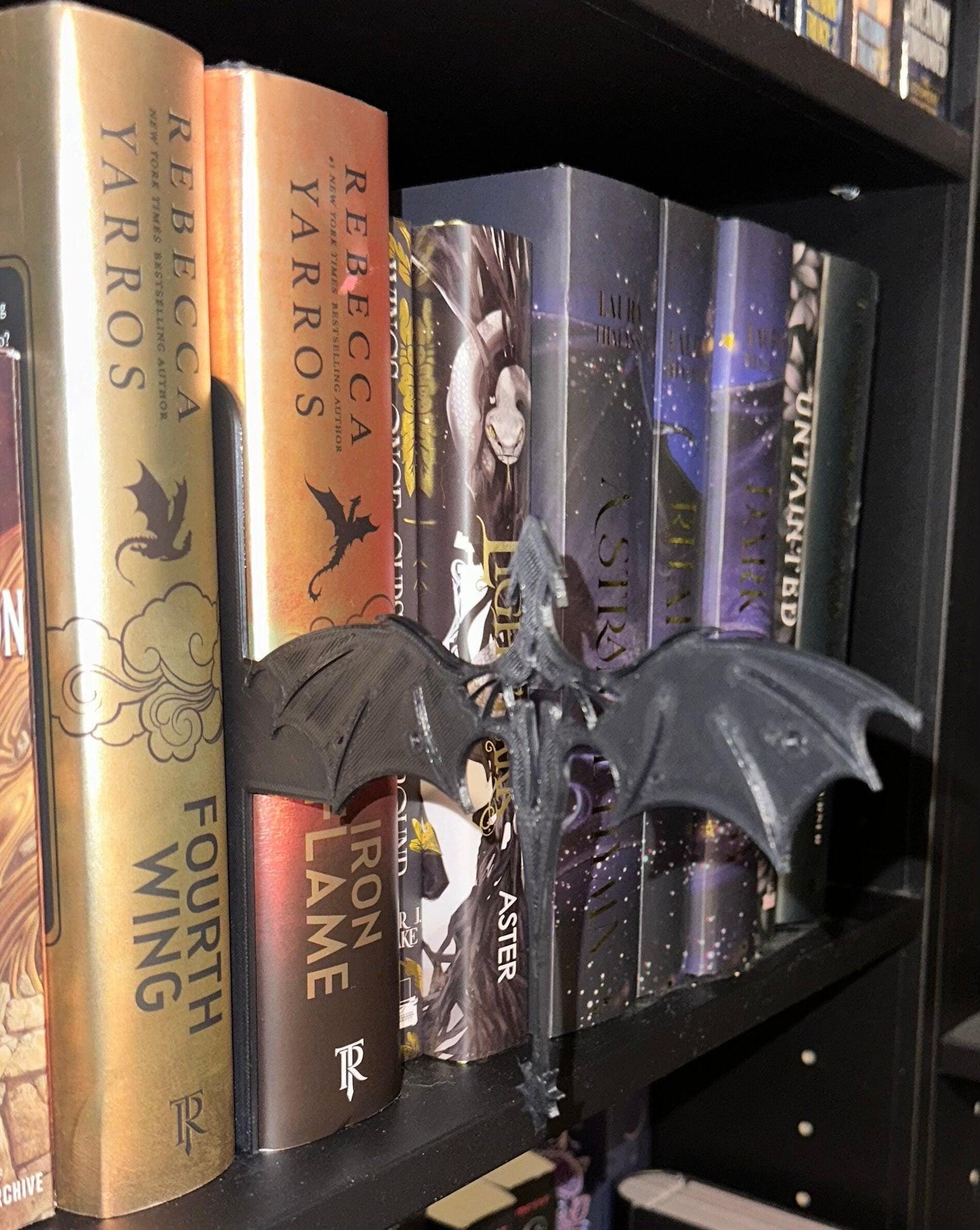 Dragon Bookshelf Silhouette Fourth Wing Inspired