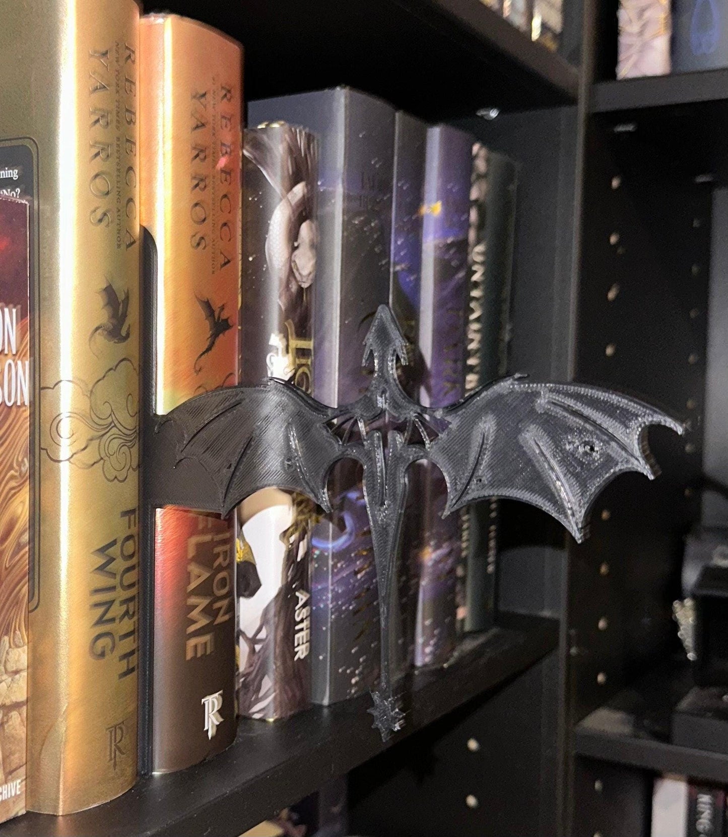 Dragon Bookshelf Silhouette Fourth Wing Inspired