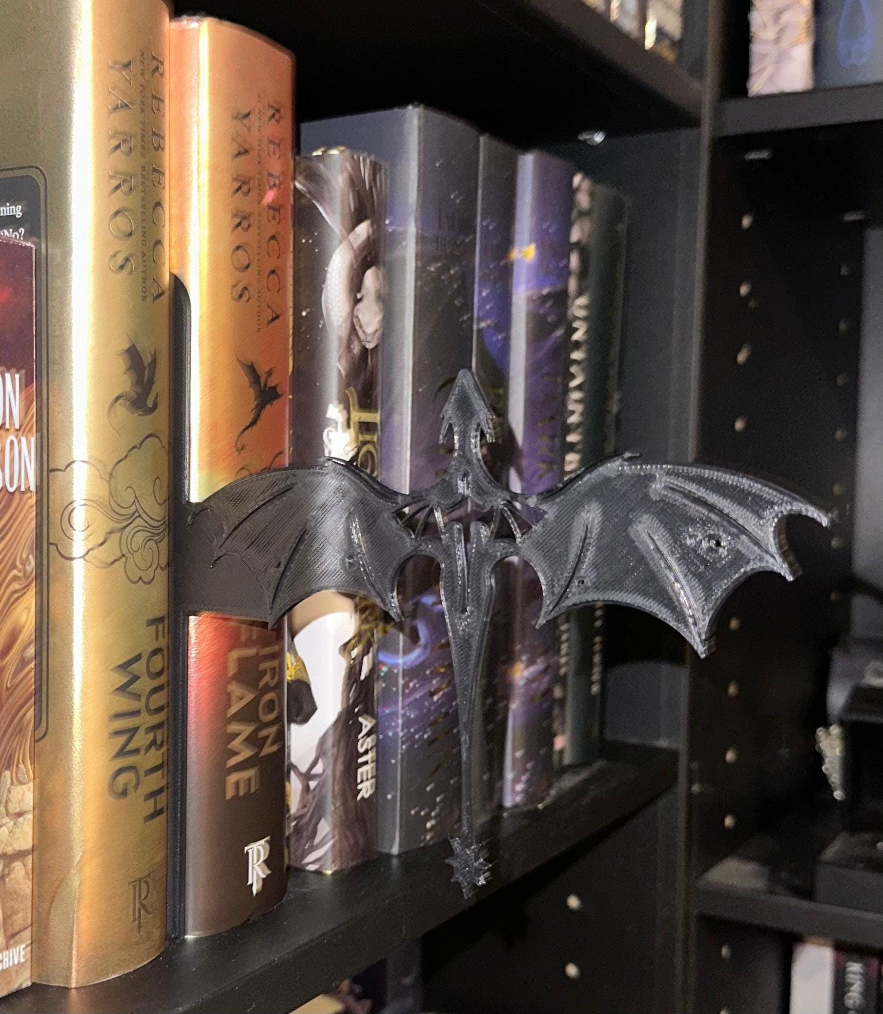 Dragon Bookshelf Silhouette Fourth Wing Inspired