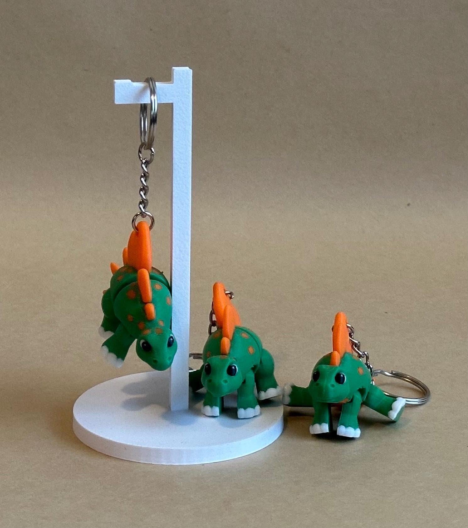 Stompy Stegosaurus - Articulated Flexi moving keychain