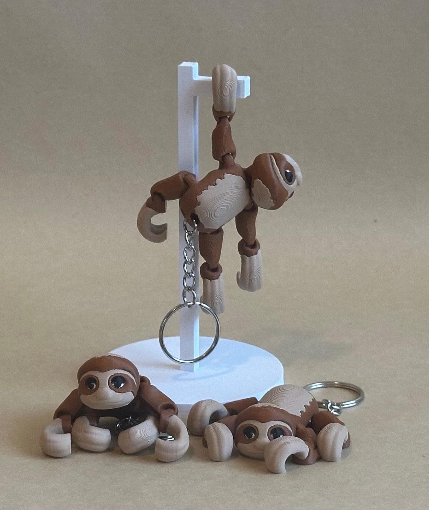 Slinky Sloth - Articulated Flexi moving keychain
