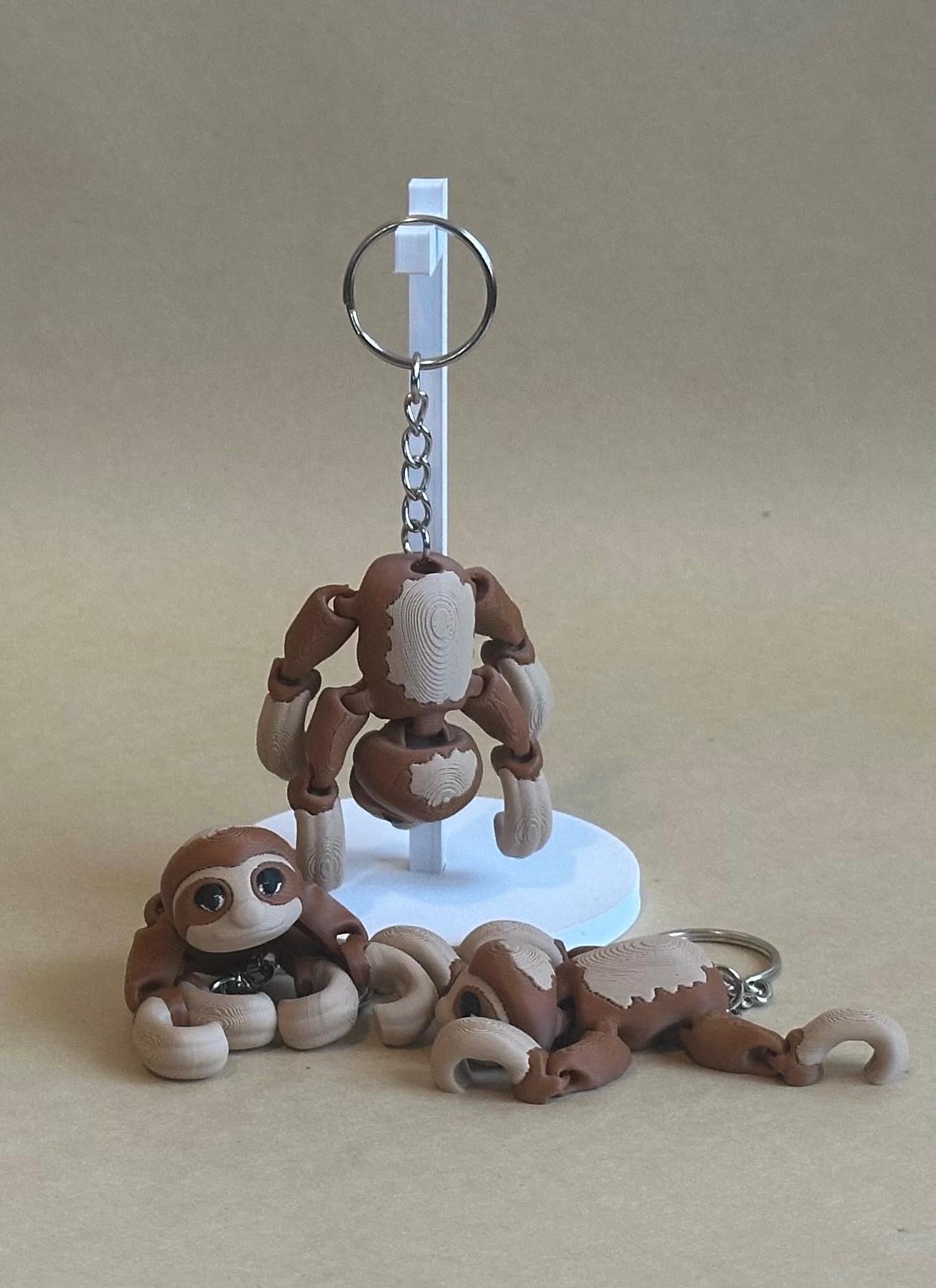 Slinky Sloth - Articulated Flexi moving keychain