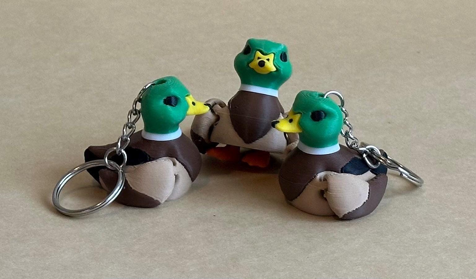 Malleable Mallard - Articulated Flexi moving keychain