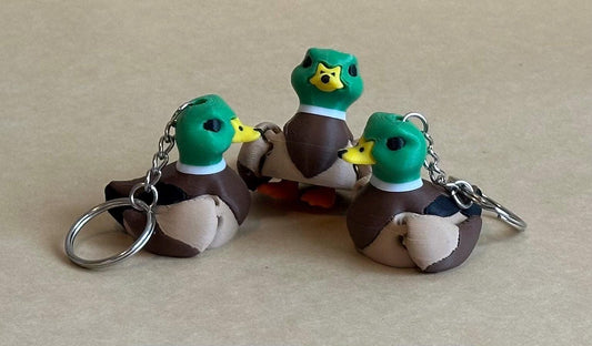 Malleable Mallard - Articulated Flexi moving keychain