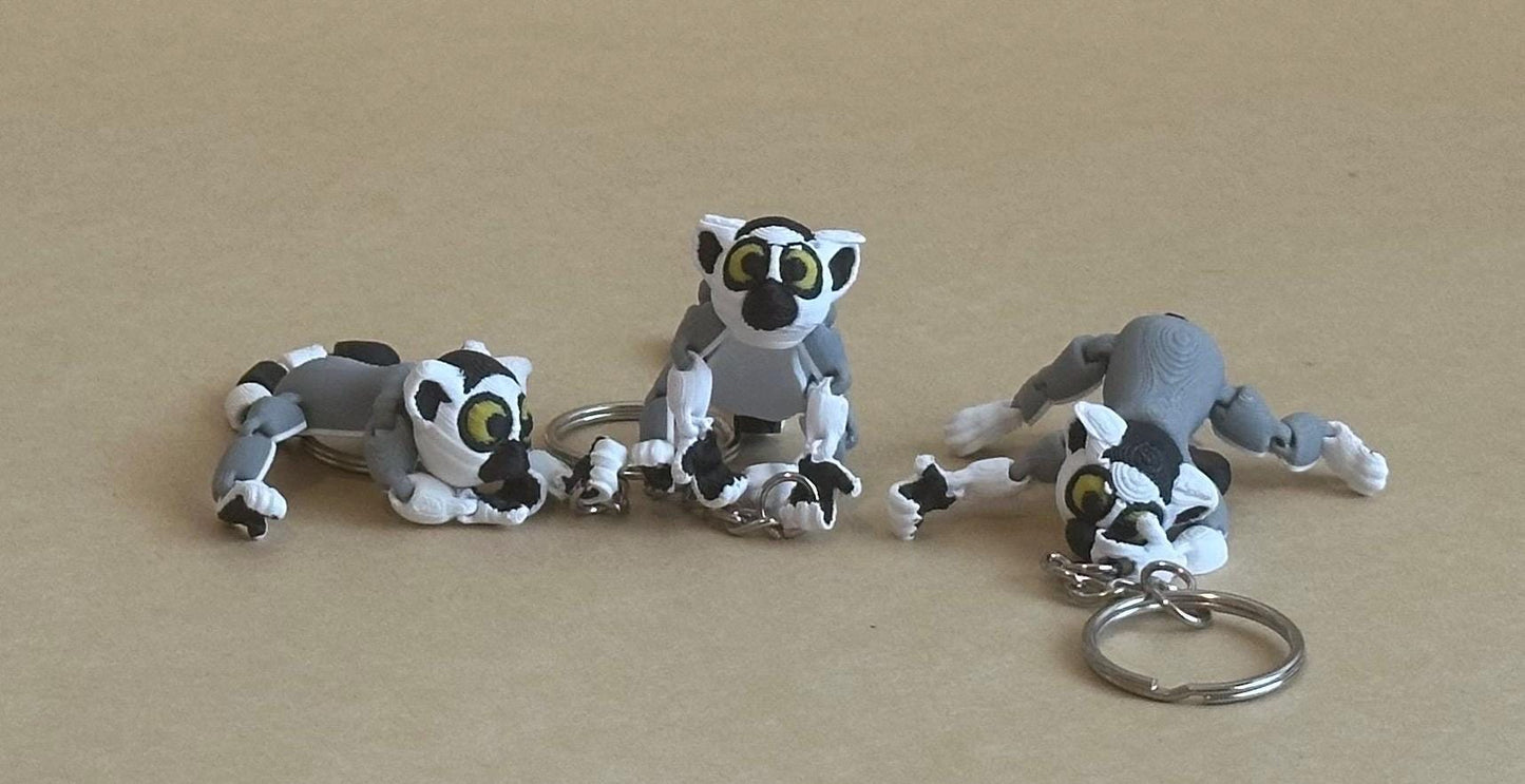 Linking Lemur - Articulated Flexi moving keychain