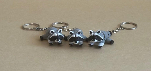 Riggly Raccoon - Articulated Flexi moving keychain