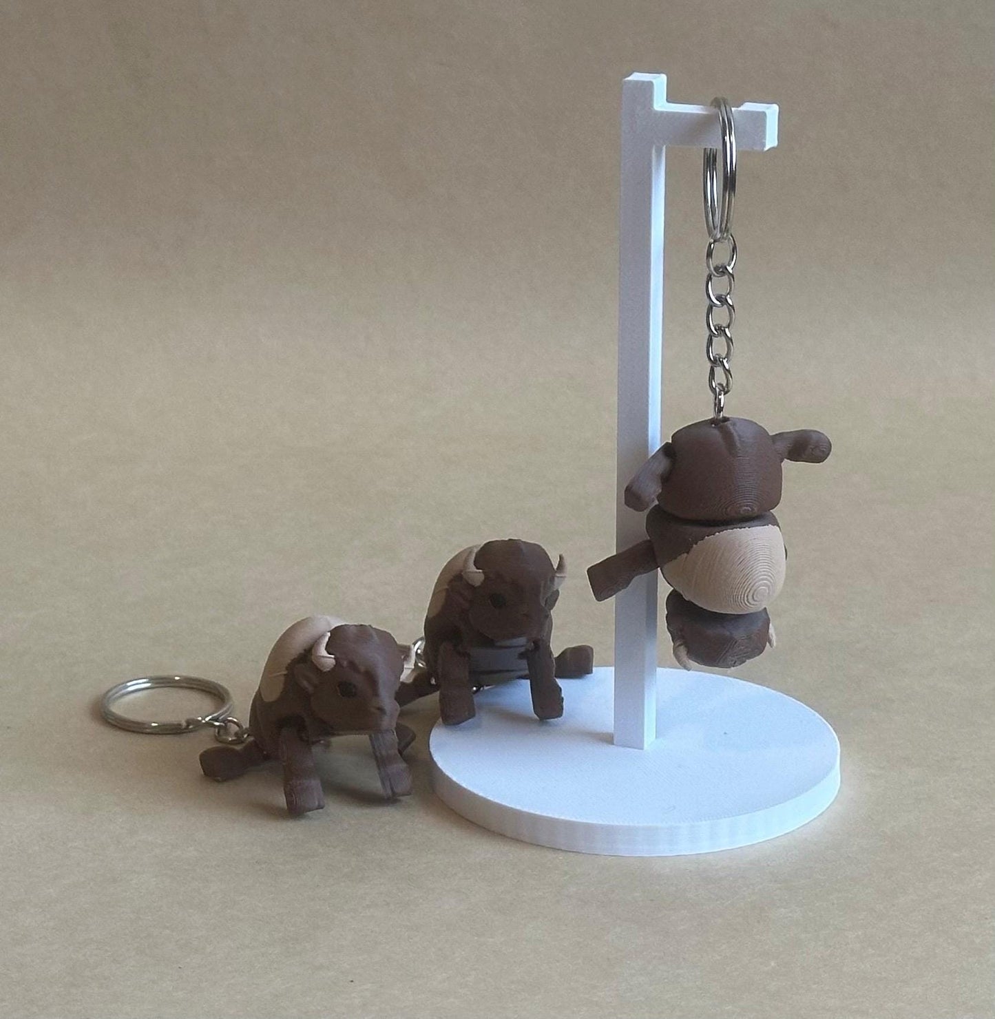 Bendy Bison - Articulated Flexi moving keychain