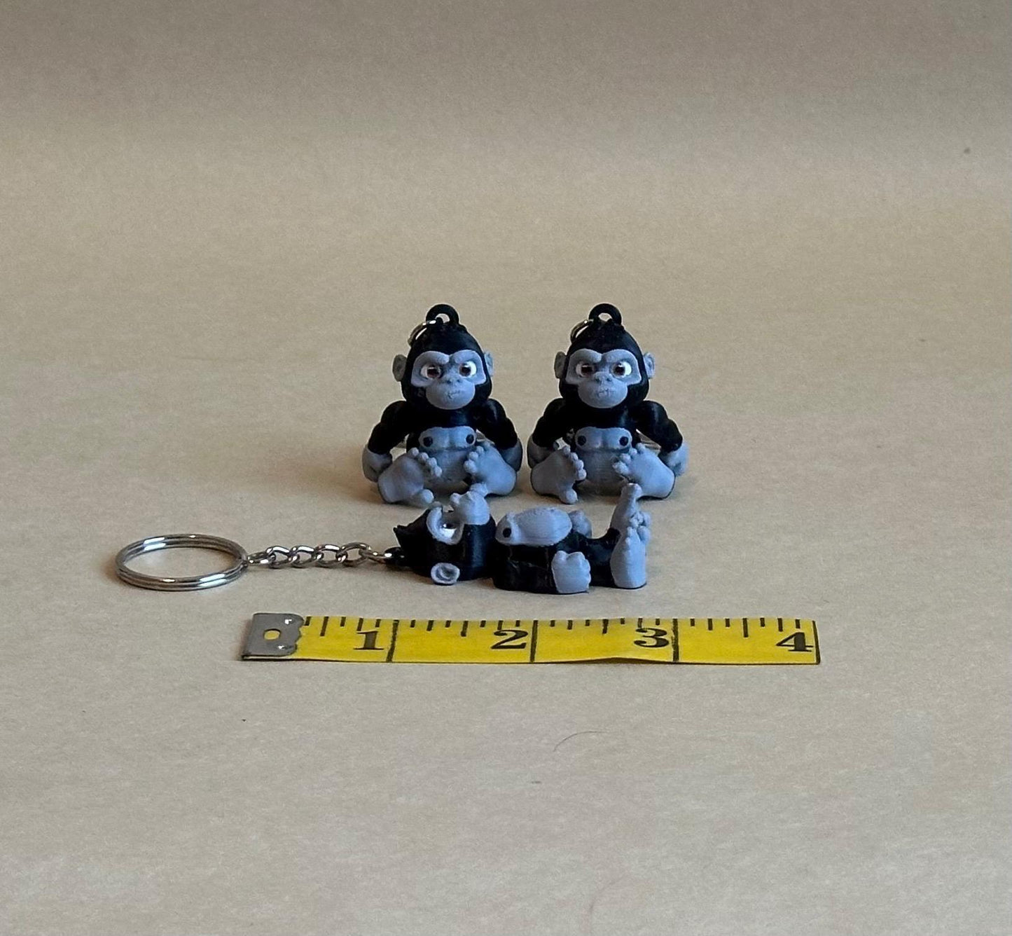 Gorilla Articulated Flexi Keychain