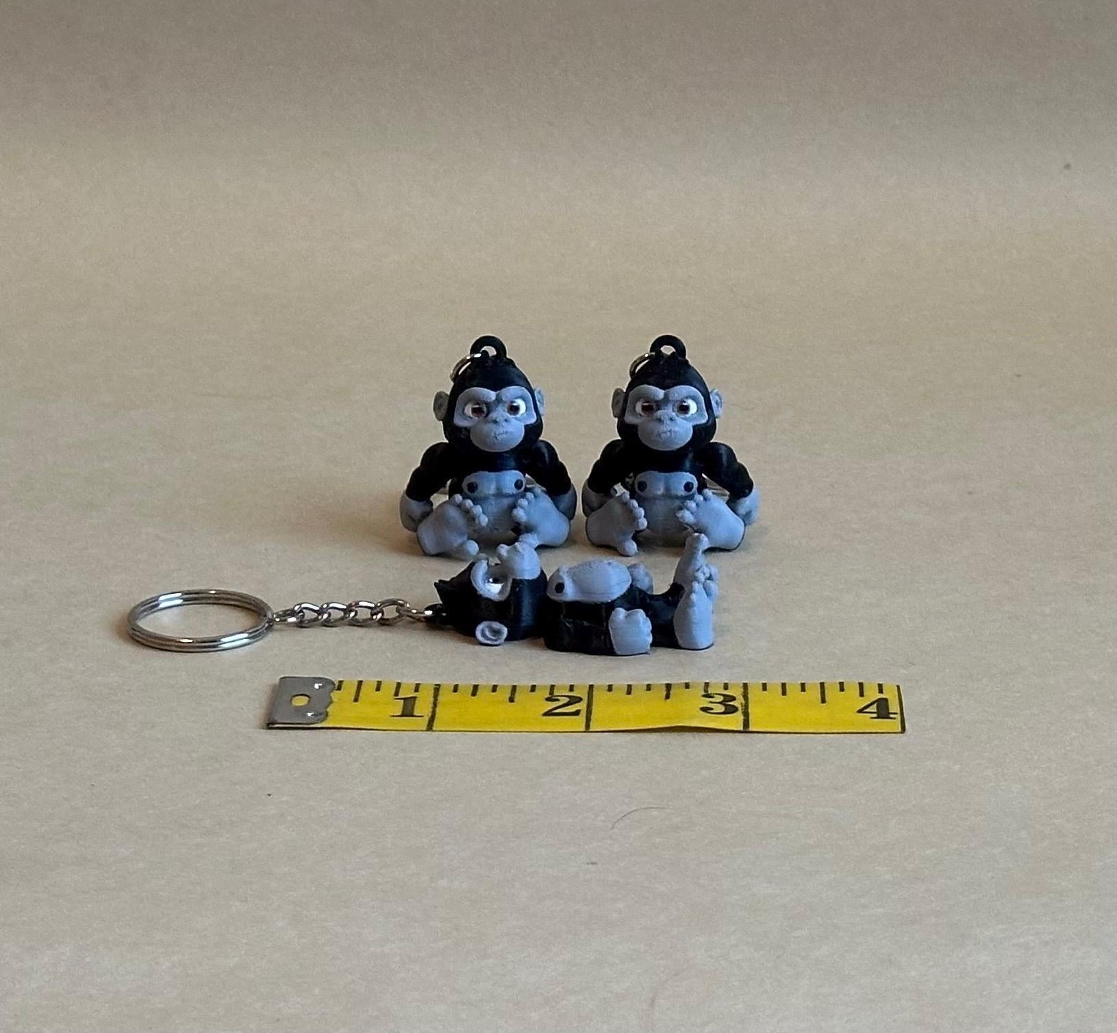 Gorilla Articulated Flexi Keychain
