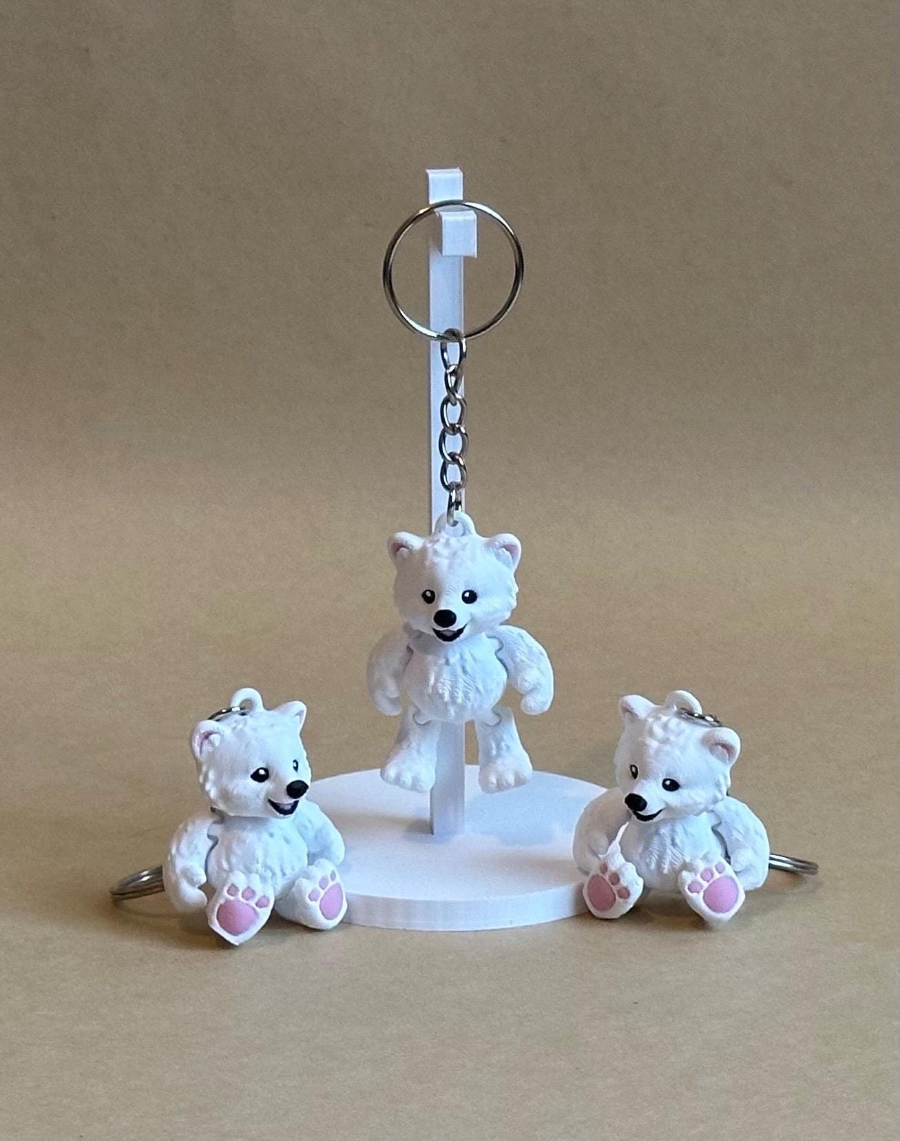 Polar Bear Articulated Flexi Keychain