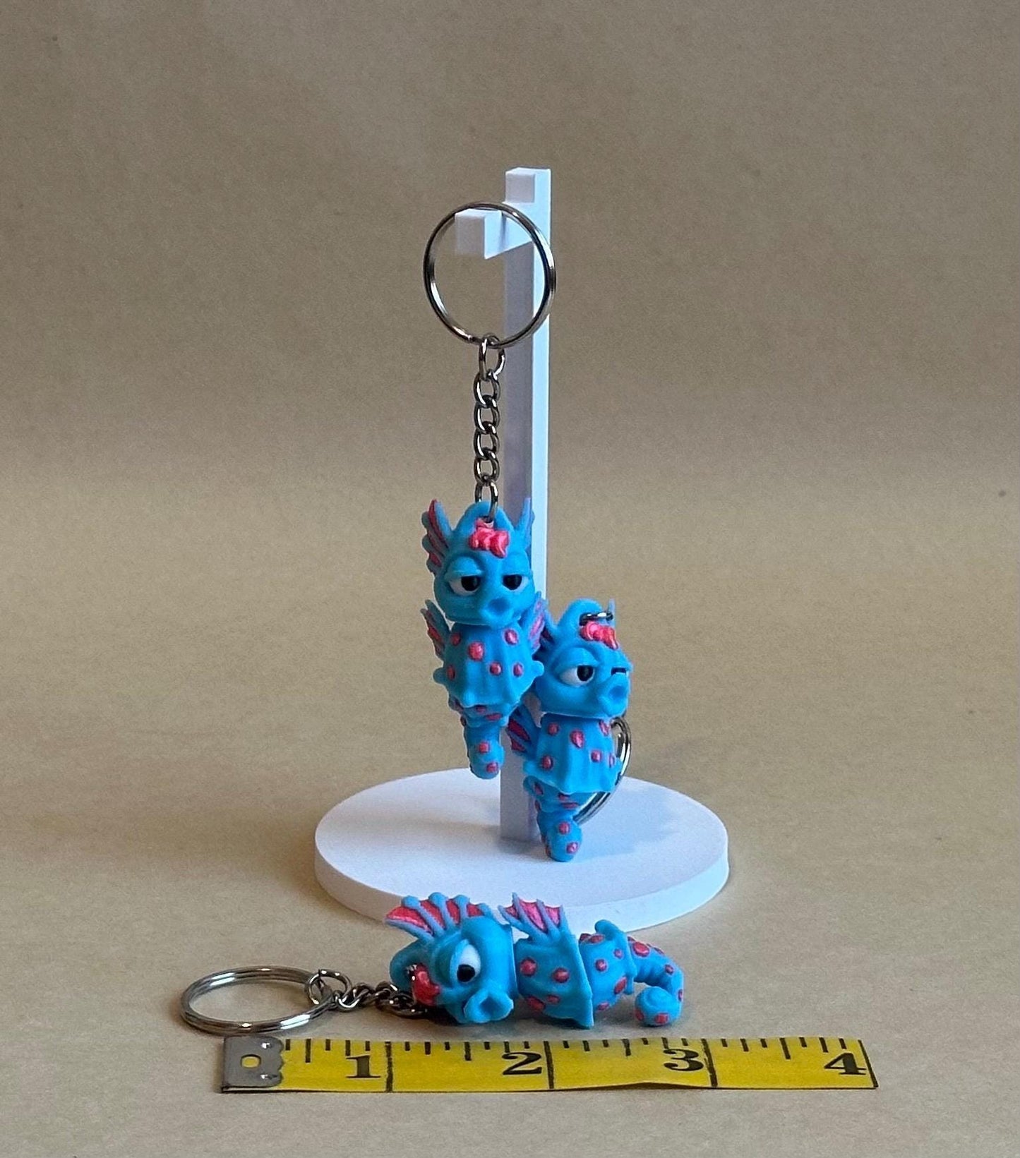 Seahorse Articulated Flexi Keychain