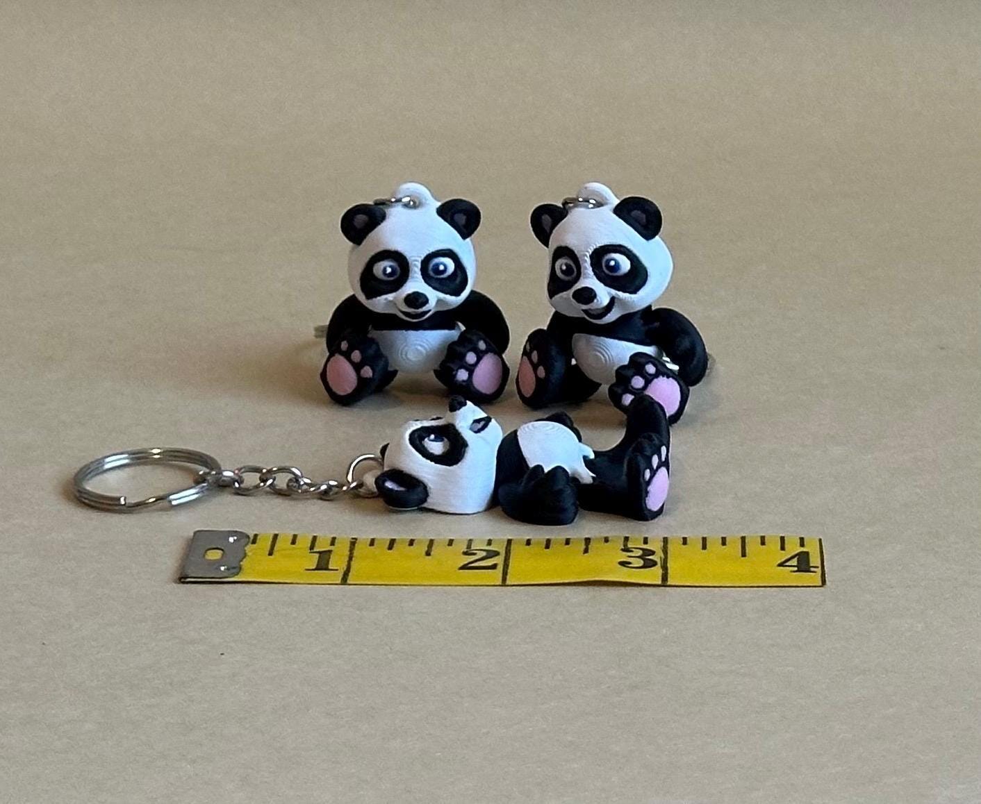 Panda Articulated Flexi Keychain