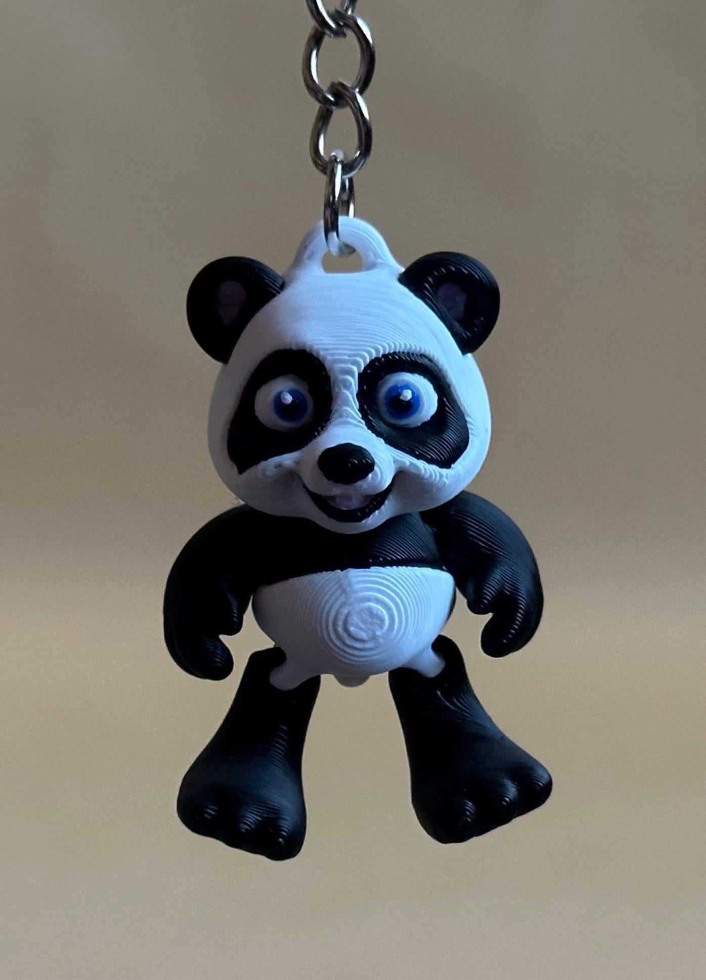 Panda Articulated Flexi Keychain