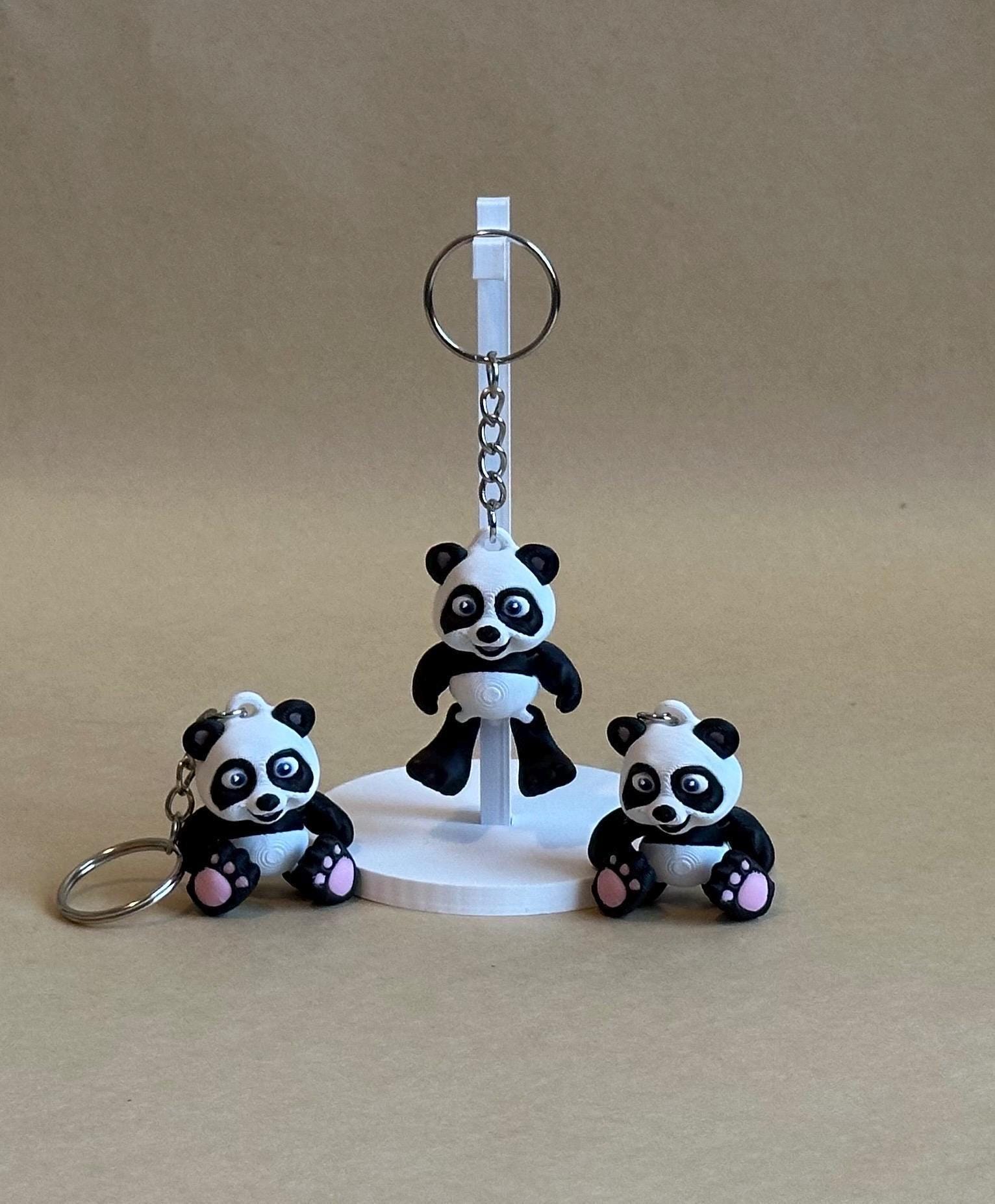 Panda Articulated Flexi Keychain
