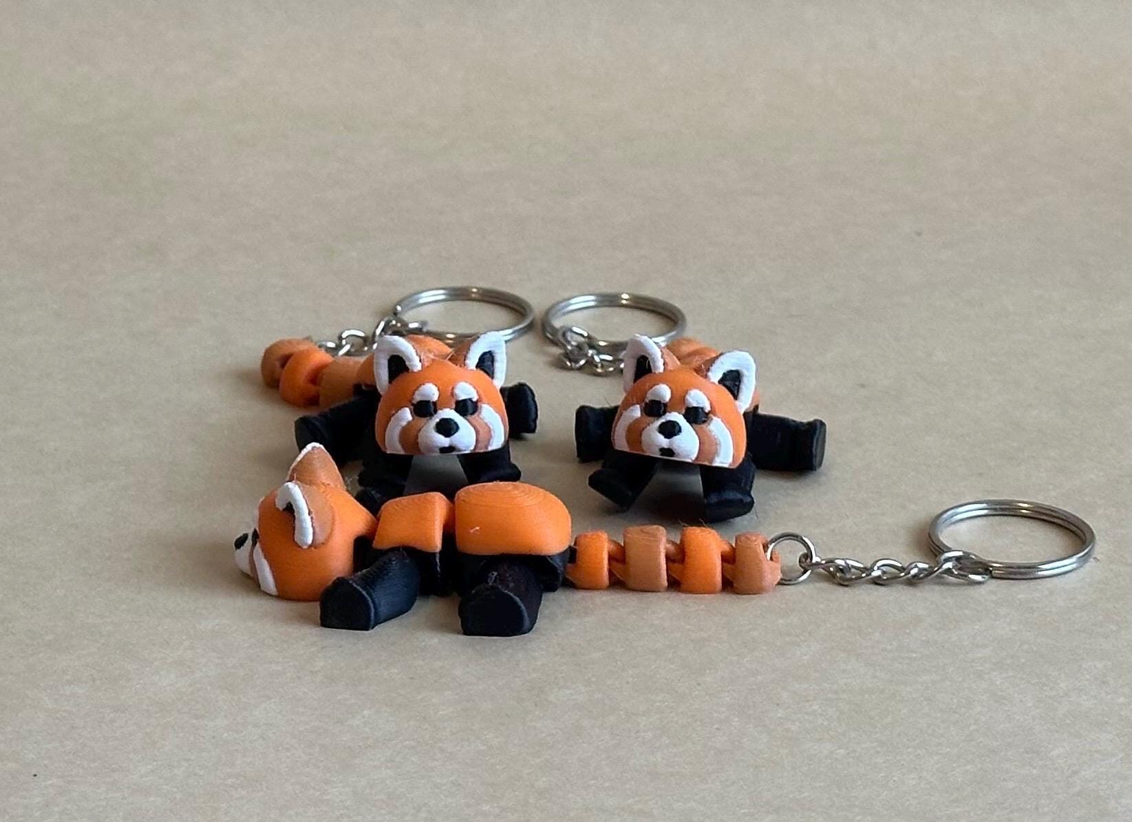 Raucous Red Panda - Articulated Flexi moving keychain
