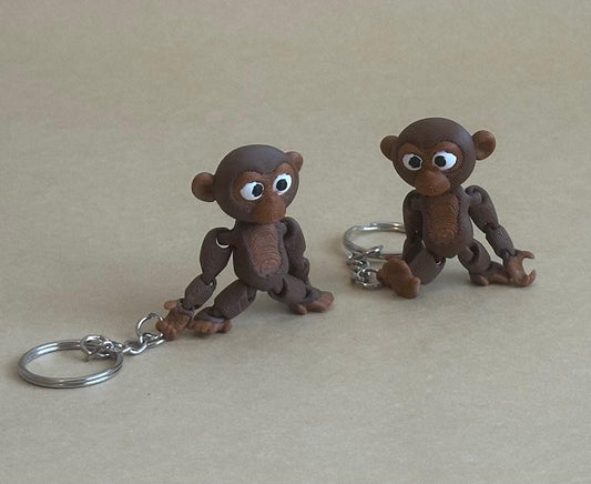 Chaining Chimps - Articulated Flexi moving keychain