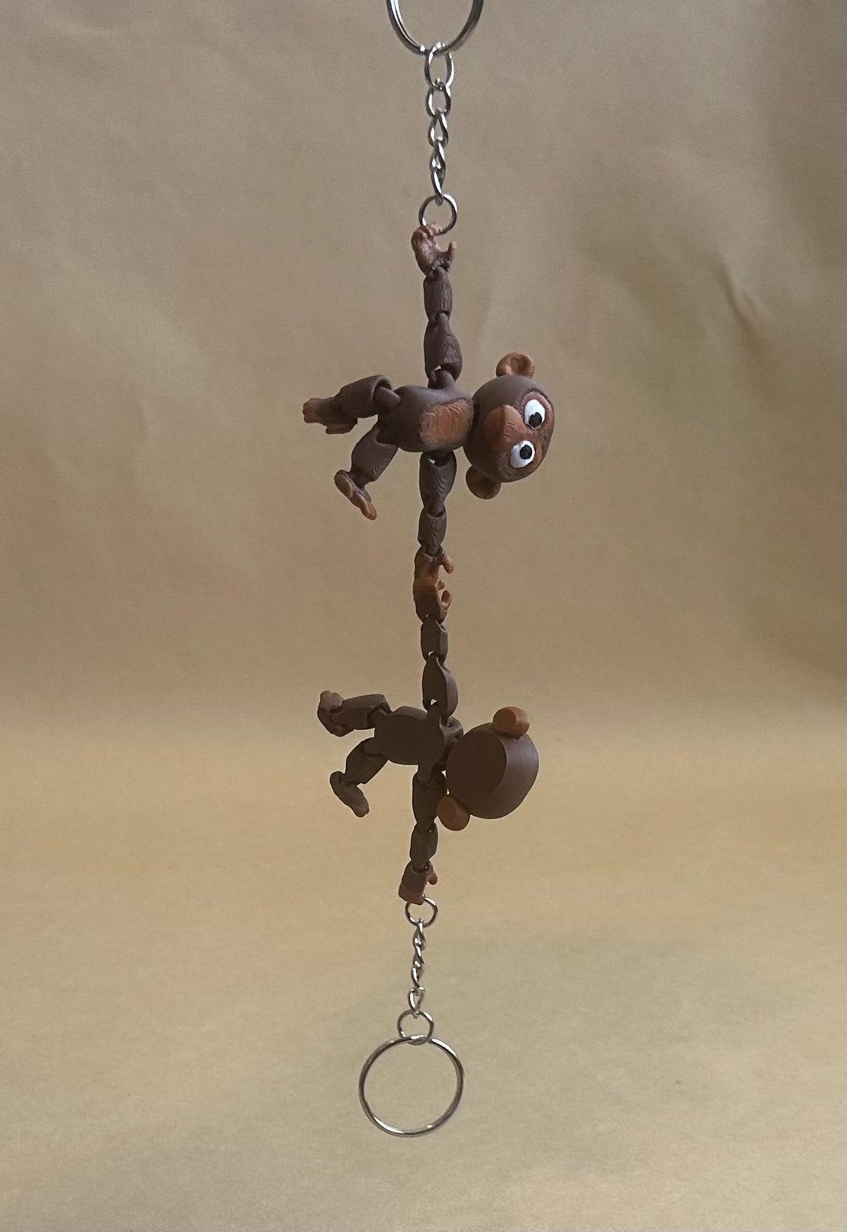 Chaining Chimps - Articulated Flexi moving keychain