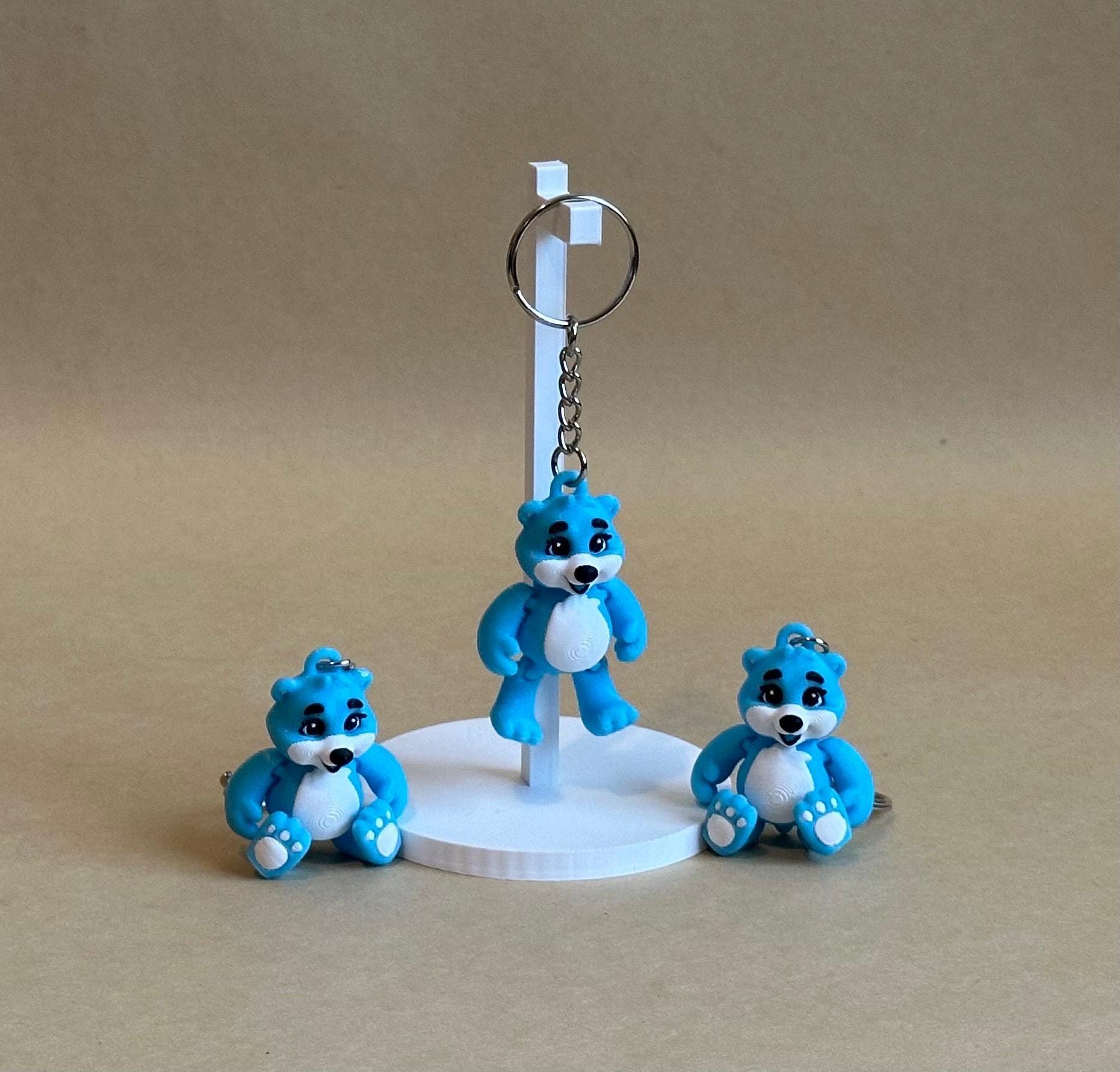 Blue Bear Articulated Flexi Keychain