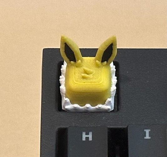 Jolteon Pokémon Inspired - Artisan Mechanical Keyboard Keycap - Cherry MX Switch