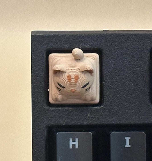 Brown cat - Artisan Mechanical Keyboard Keycap - Cherry MX Switch