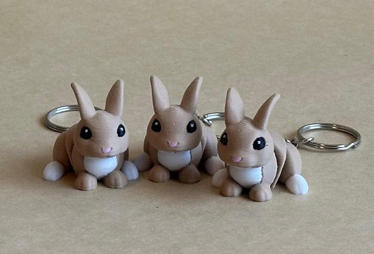 Bounding Bunny - Articulated Flexi moving keychain