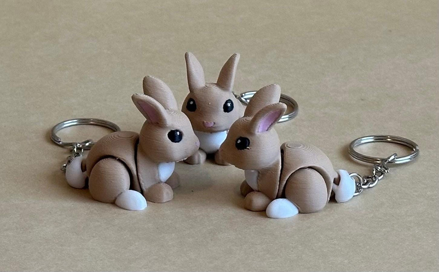 Bounding Bunny - Articulated Flexi moving keychain