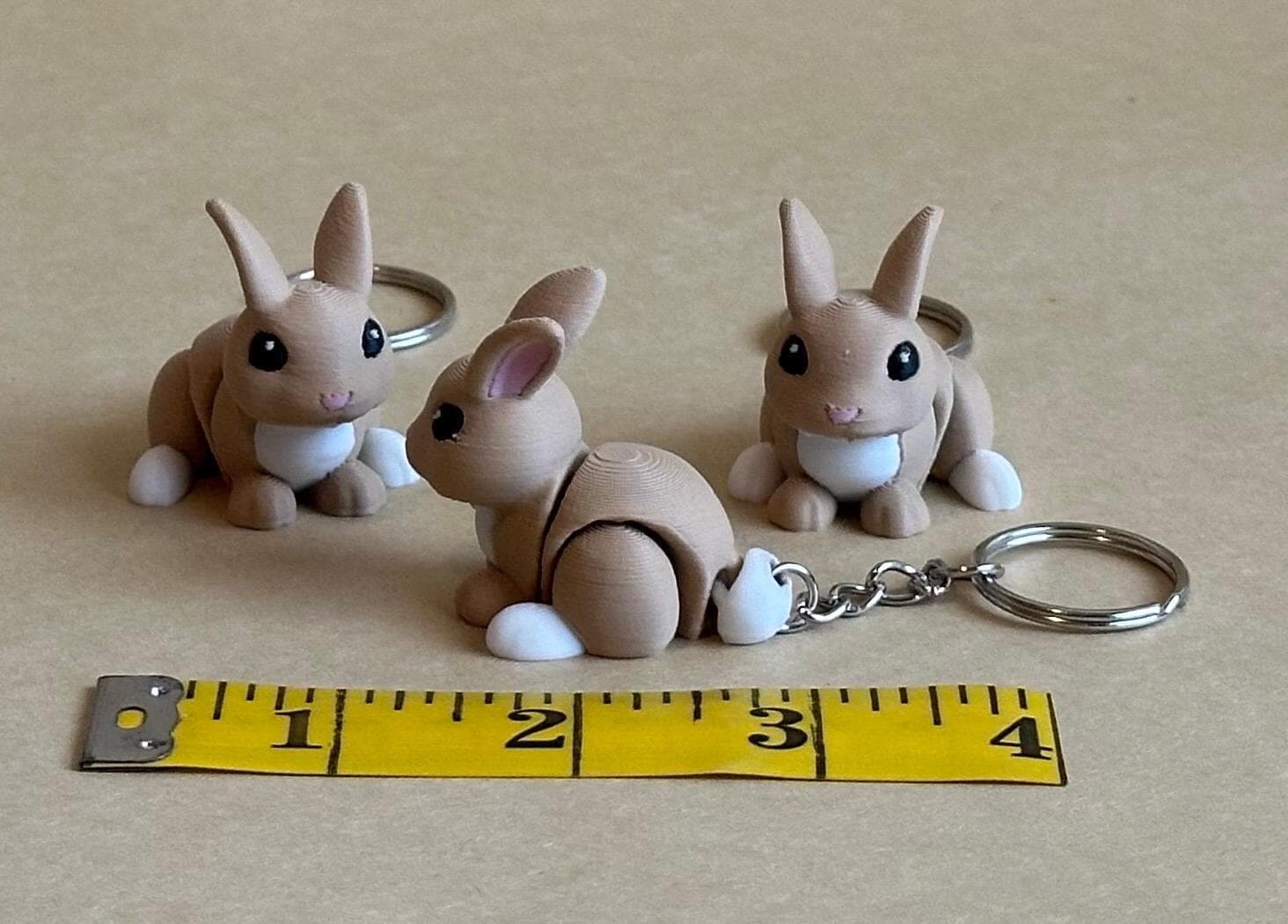 Bounding Bunny - Articulated Flexi moving keychain