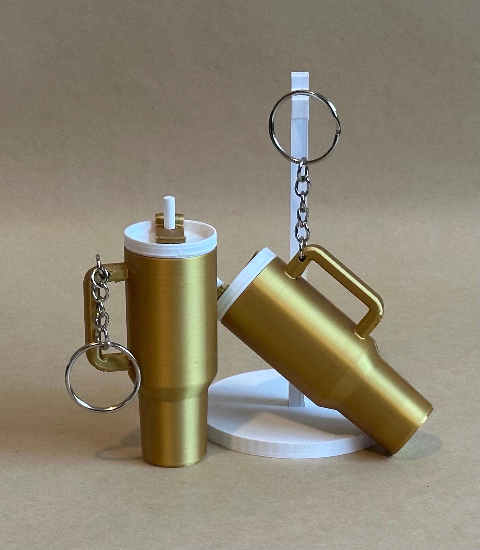 Tumbler Stanley inspired Chapstick Storage Hideaway Keychain