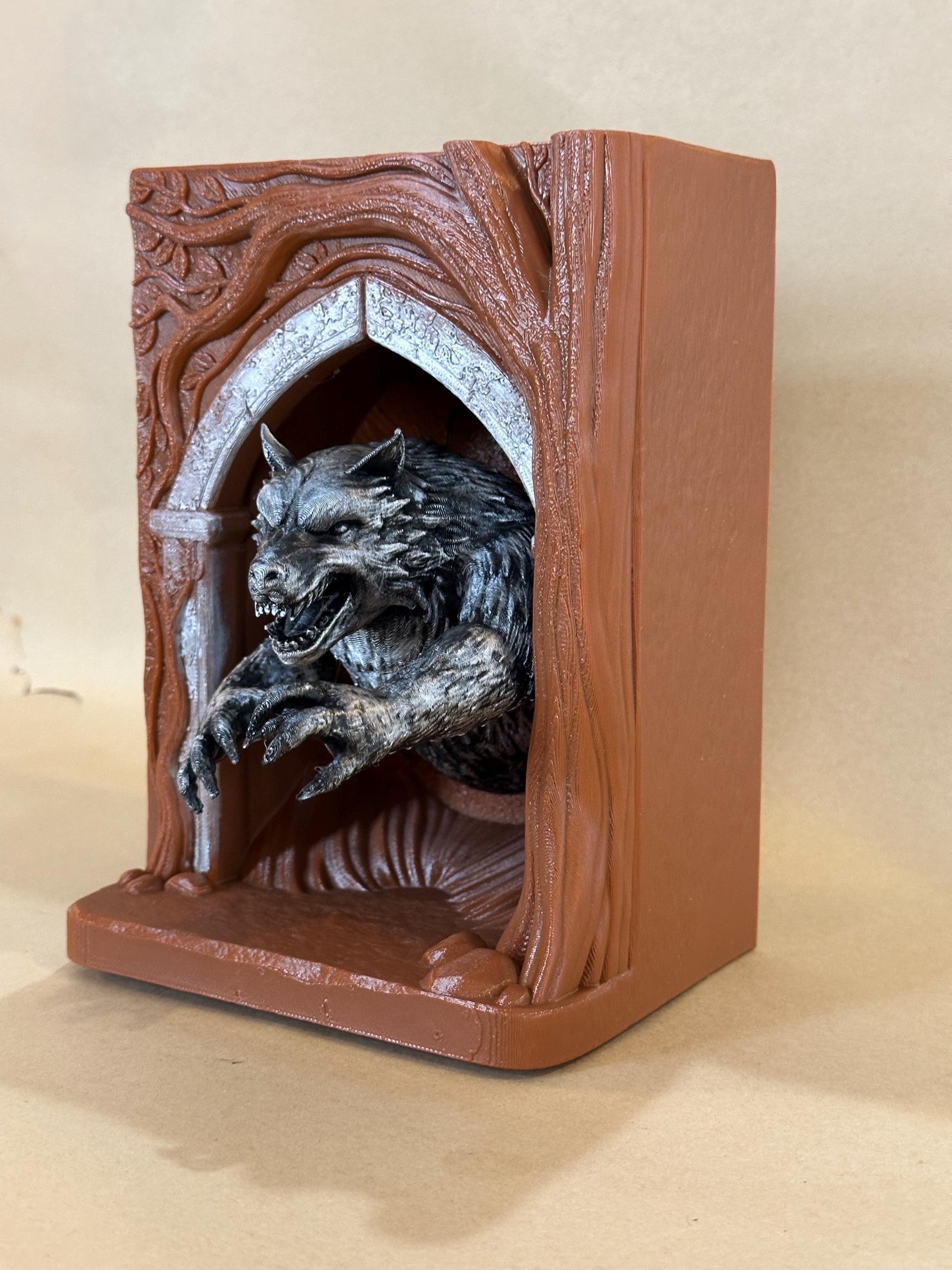 Werewolf Lupin inspired 3D Book Nook