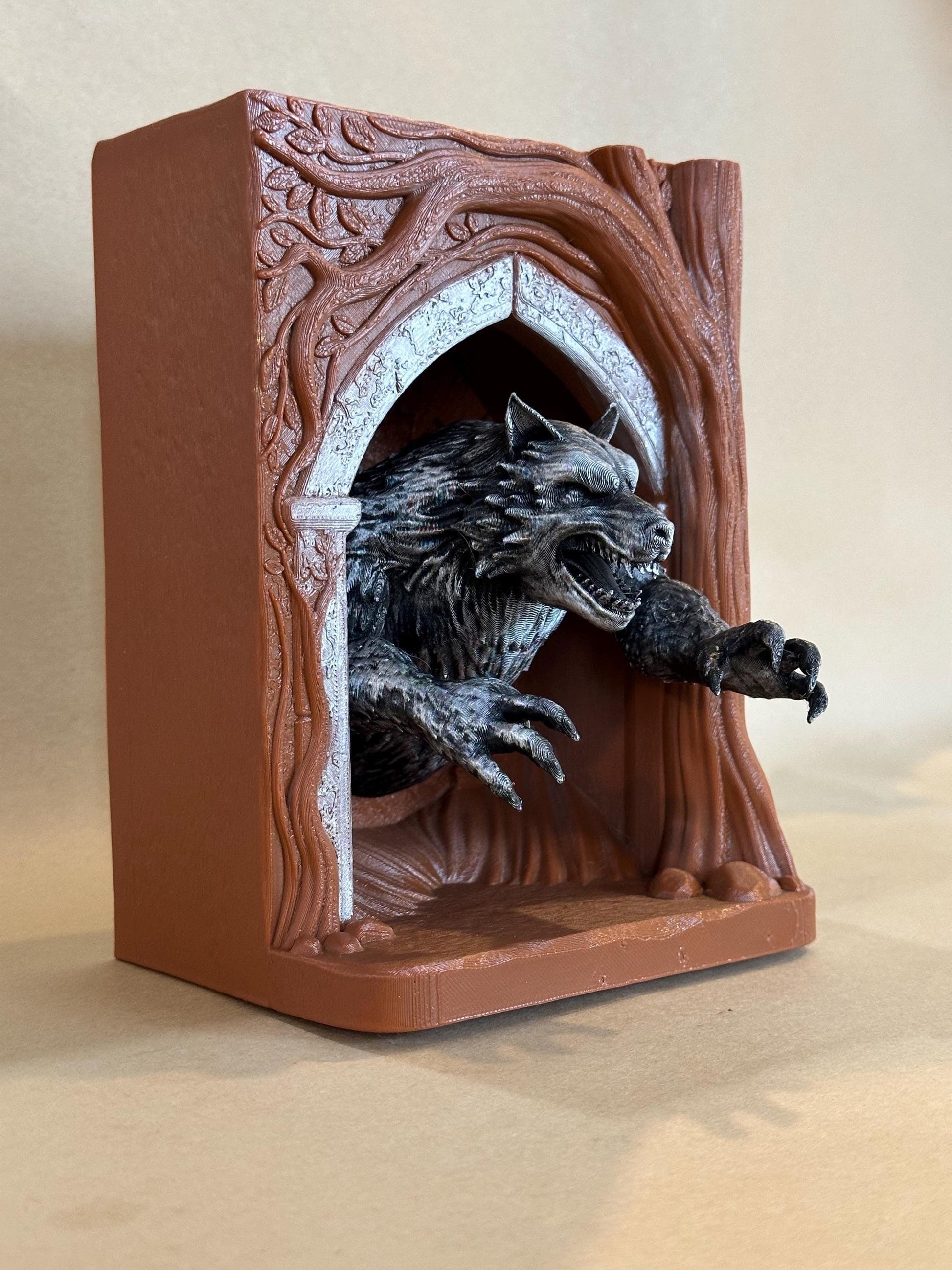 Werewolf Lupin inspired 3D Book Nook
