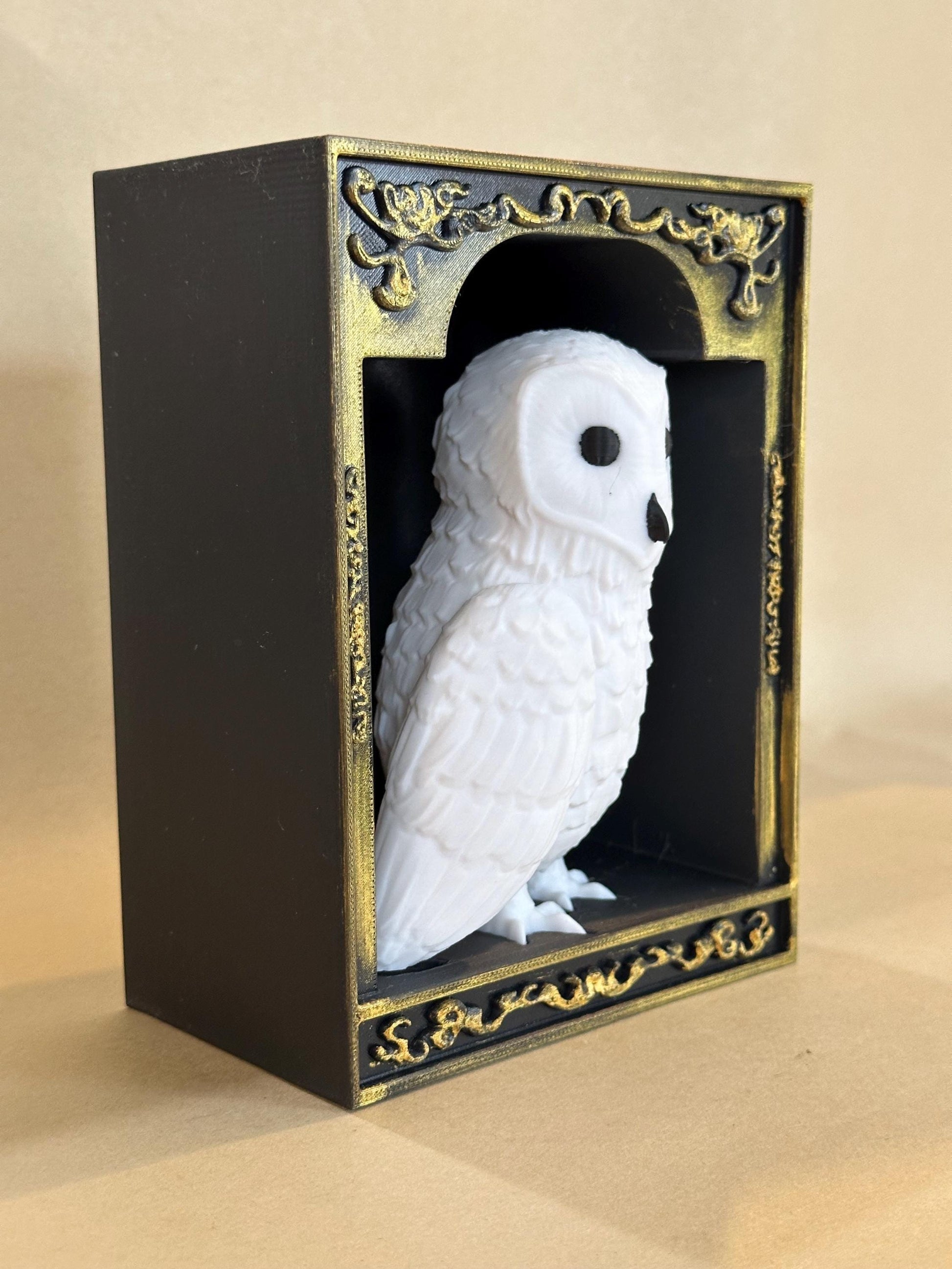 Snowy Owl Hedwig inspired 3D Book Nook