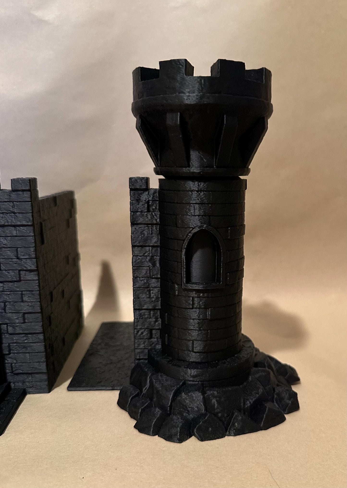 Castle Bookend - Three Piece - Moving gate and storage towers!
